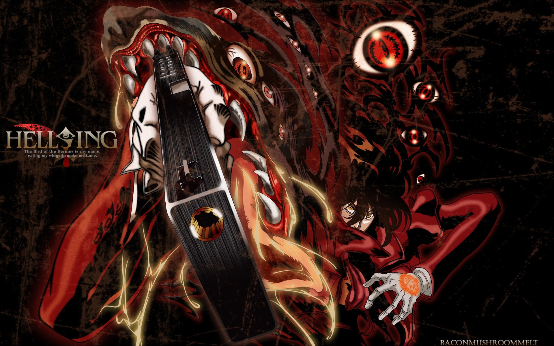 anime, 1080P, Hellsing, Alucard, HD Wallpaper