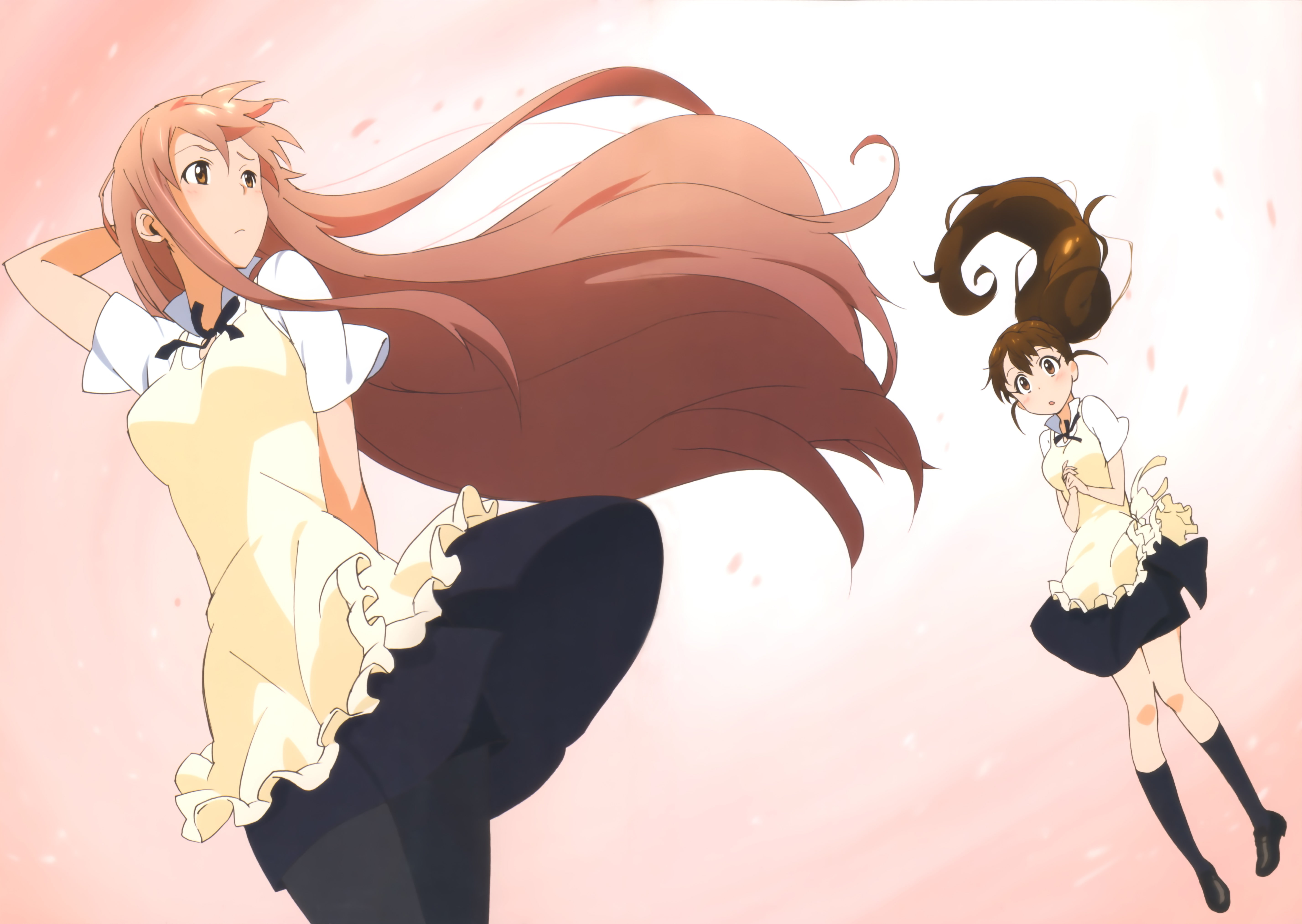 5K, anime girls, Takanashi Souta, Working!!, Taneshima Popura, HD Wallpaper