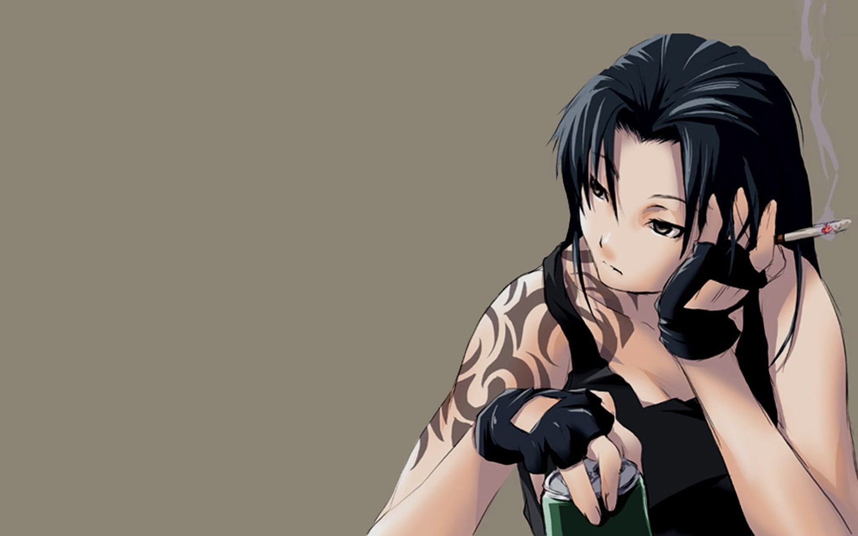 lagoon, hot, black, x, art, hd, 720P, Black Lagoon, Revy, anime, HD Wallpaper