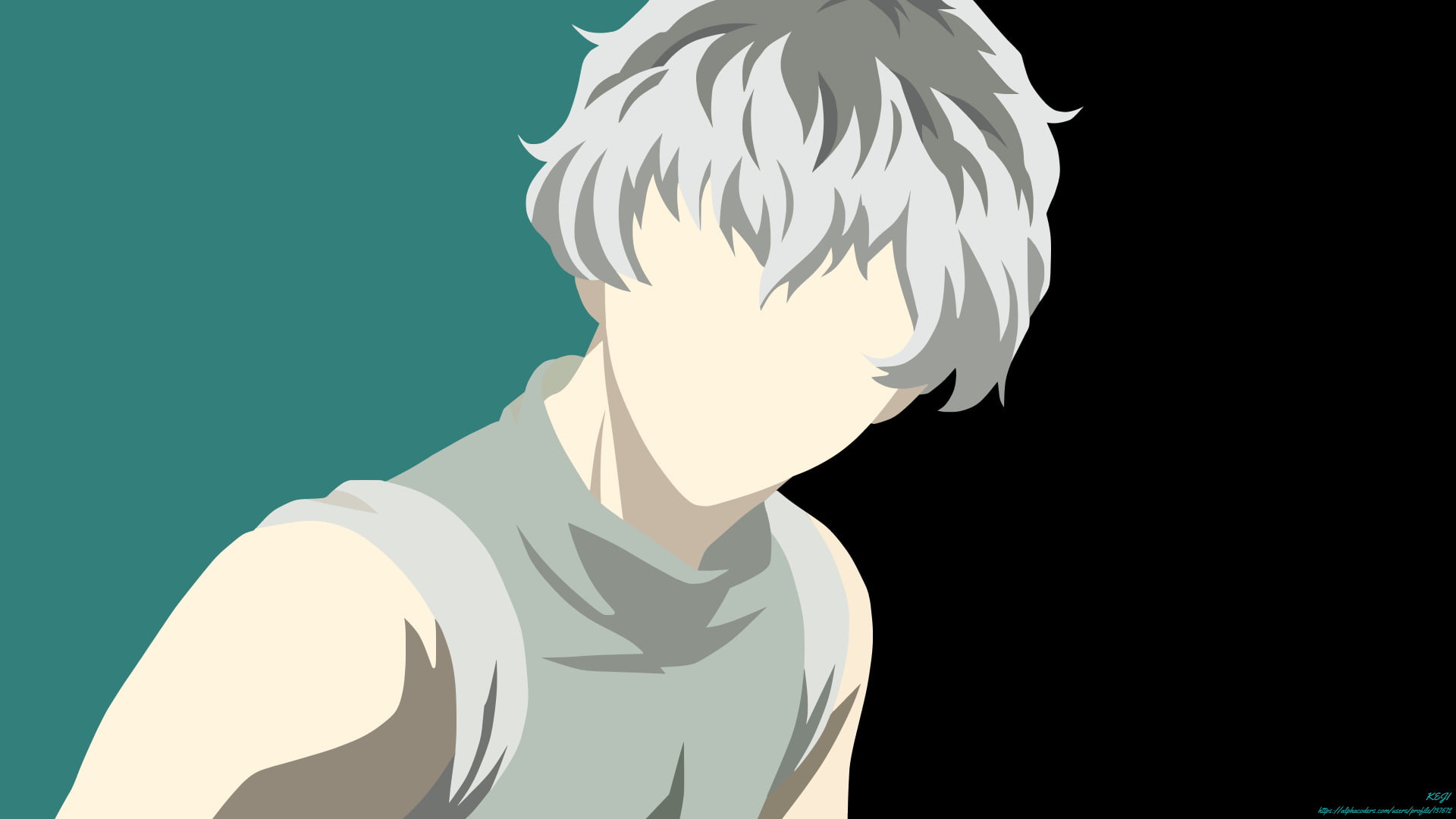 Anime, Haise Sasaki, White Hair, 1080P, Tokyo Ghoul:re, Boy, Minimalist, HD Wallpaper
