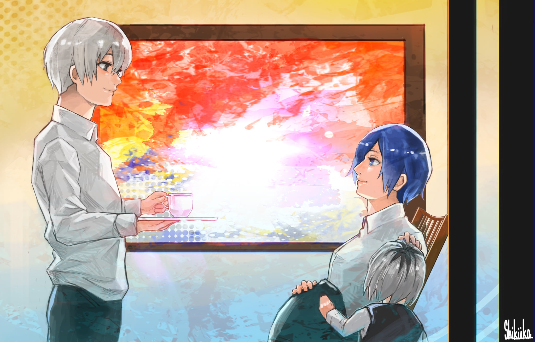 Touka Kirishima, Ken Kaneki, Tokyo Ghoul:re, Ichika Kaneki, Anime, 1080P, HD Wallpaper