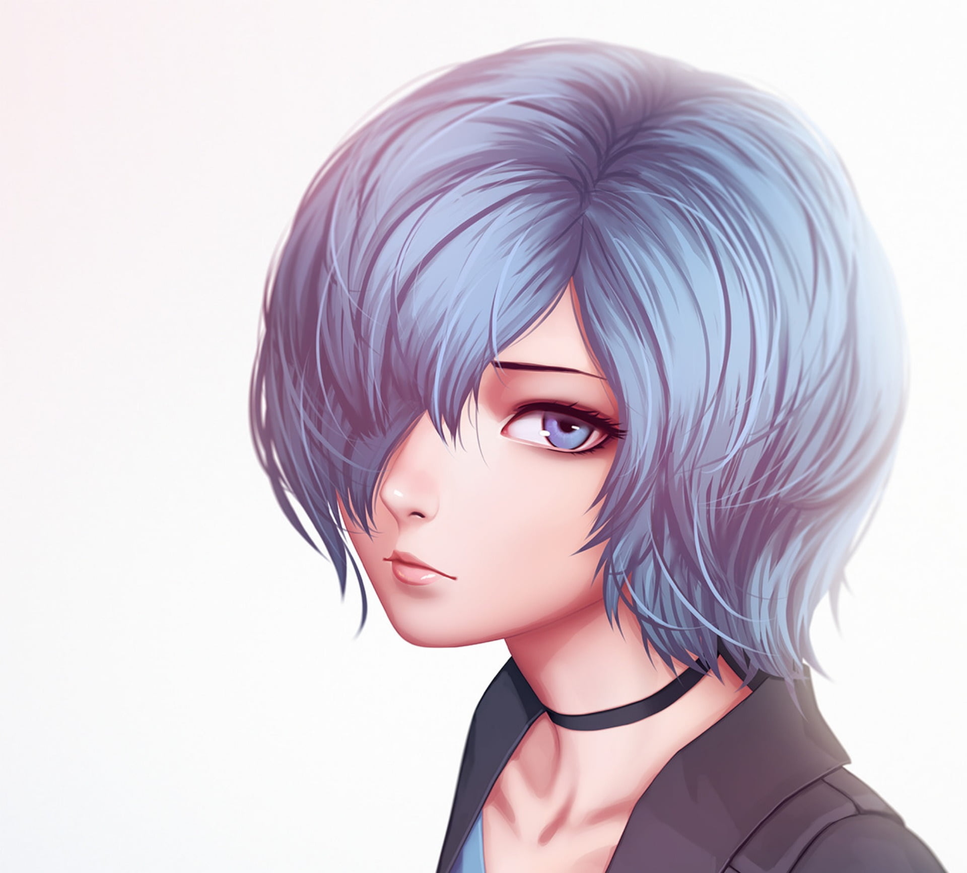 Blue Eyes, Anime, 1080P, Touka Kirishima, Blue Hair, Tokyo Ghoul:re, HD Wallpaper