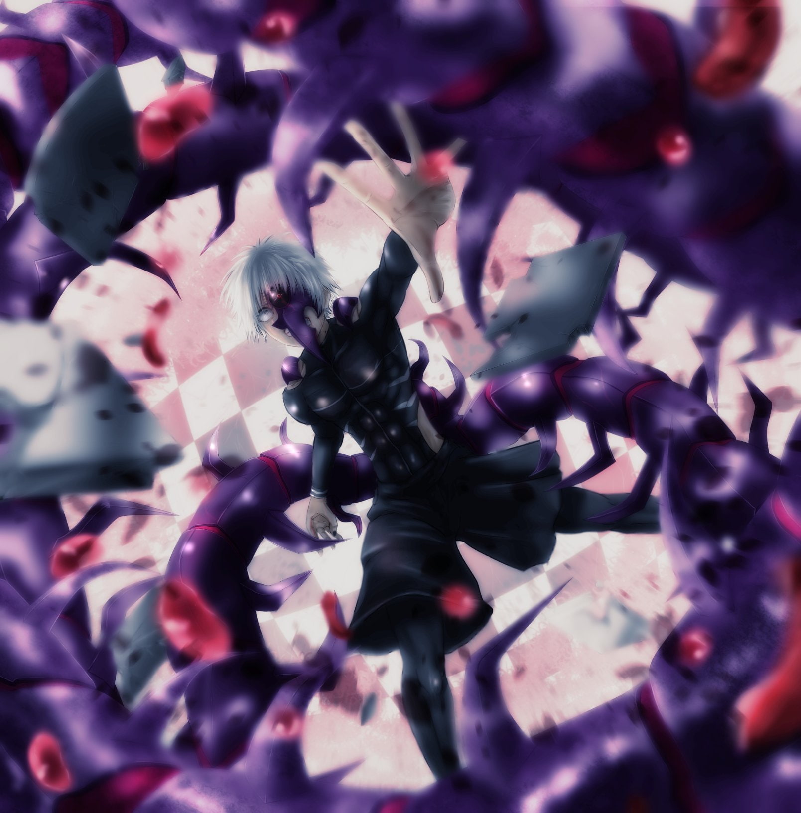 kaneki, black, nails, kushu, ken, 720P, tokyo, Phone HD Wallpaper