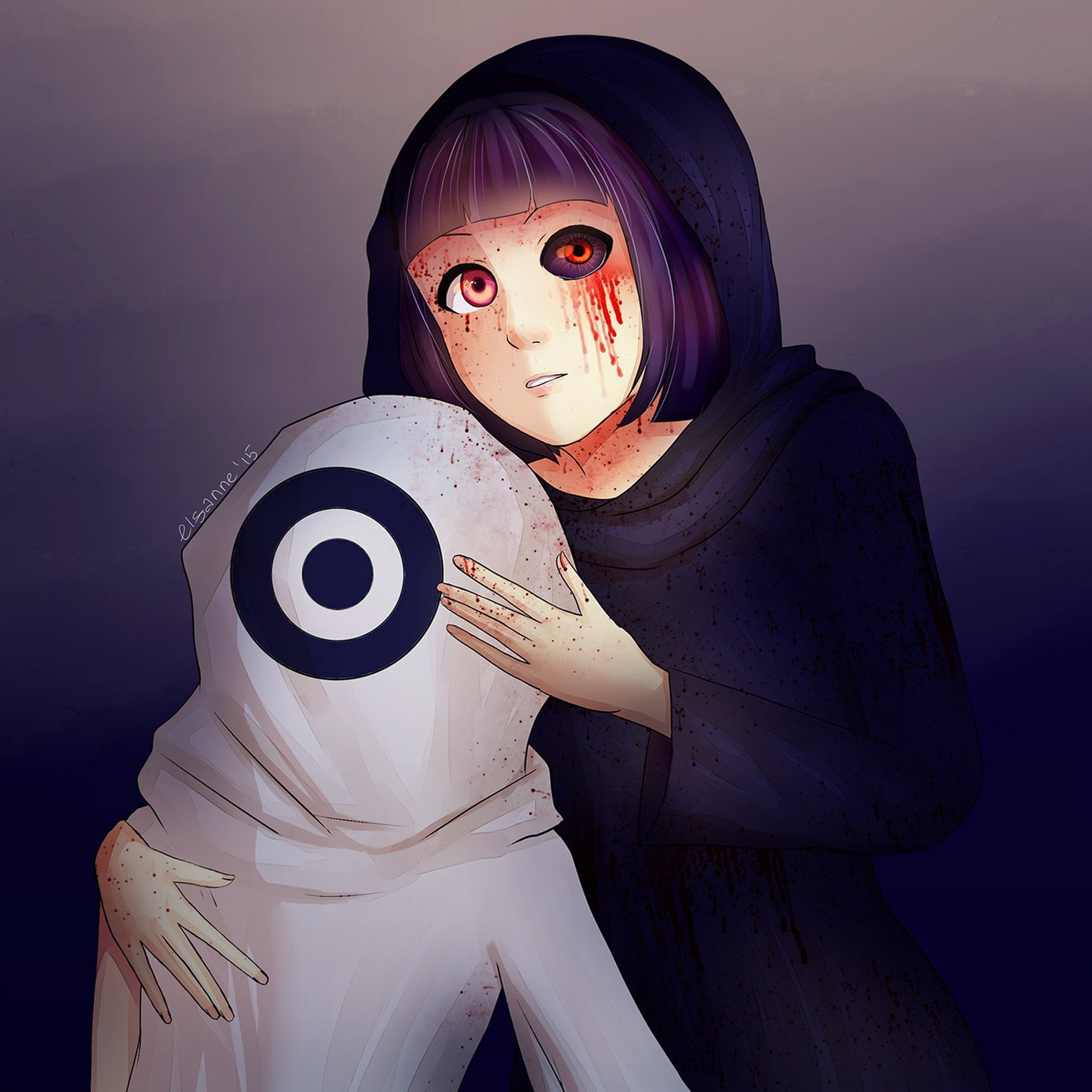 720P, kushu, manga, artwork, anime, ghoul, tokyo, Phone HD Wallpaper