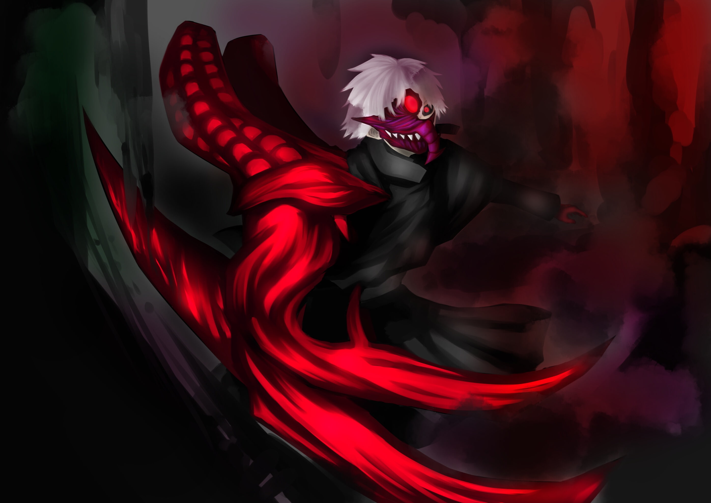 Ken Kaneki, 2K, Anime, Tokyo Ghoul:re, HD Wallpaper