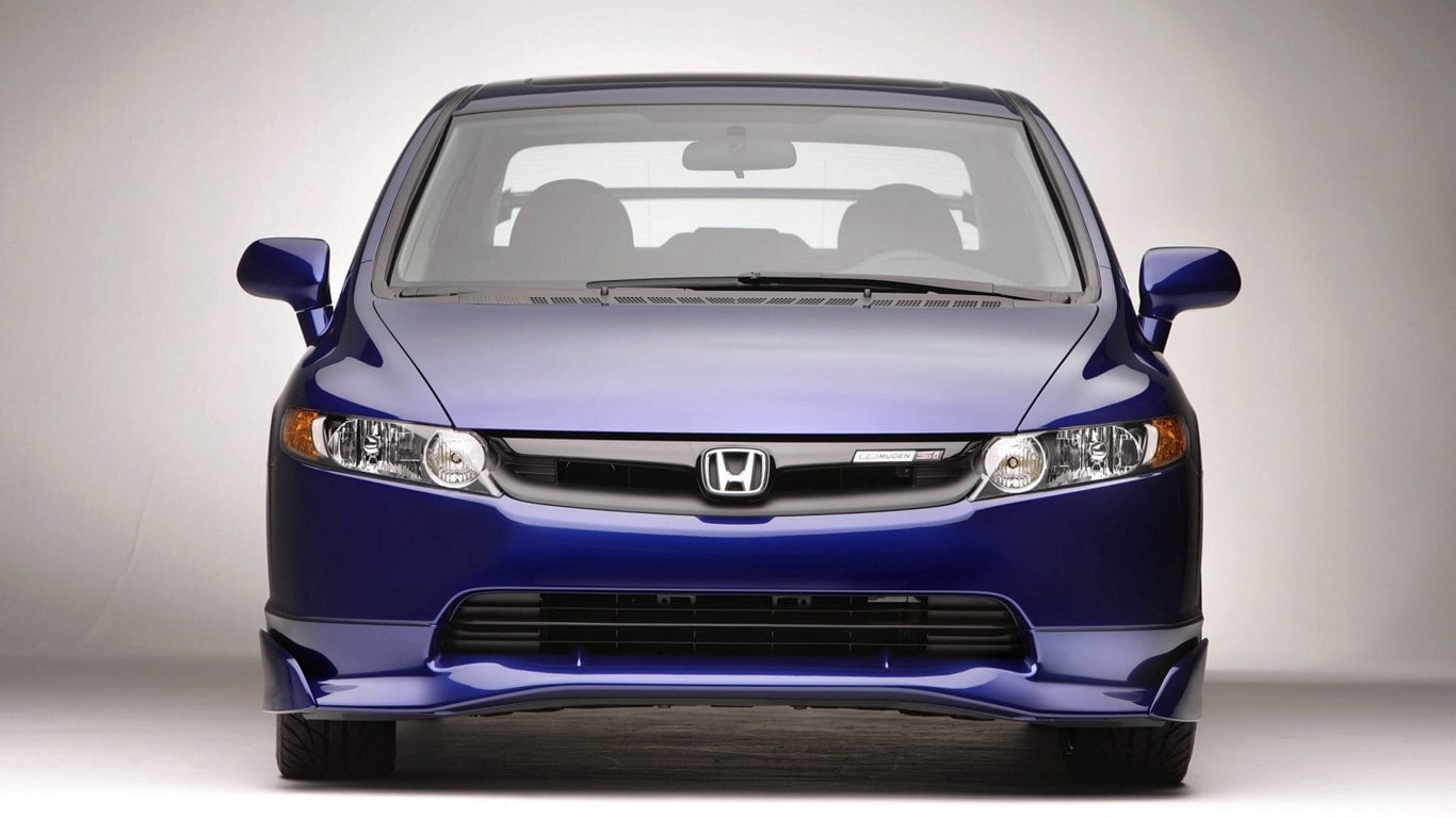 old, single object, blue, antique, no people, front view, honda civic si mugen, technology, colored background, studio shot, luxury, motor vehicle, gray, HD Wallpaper