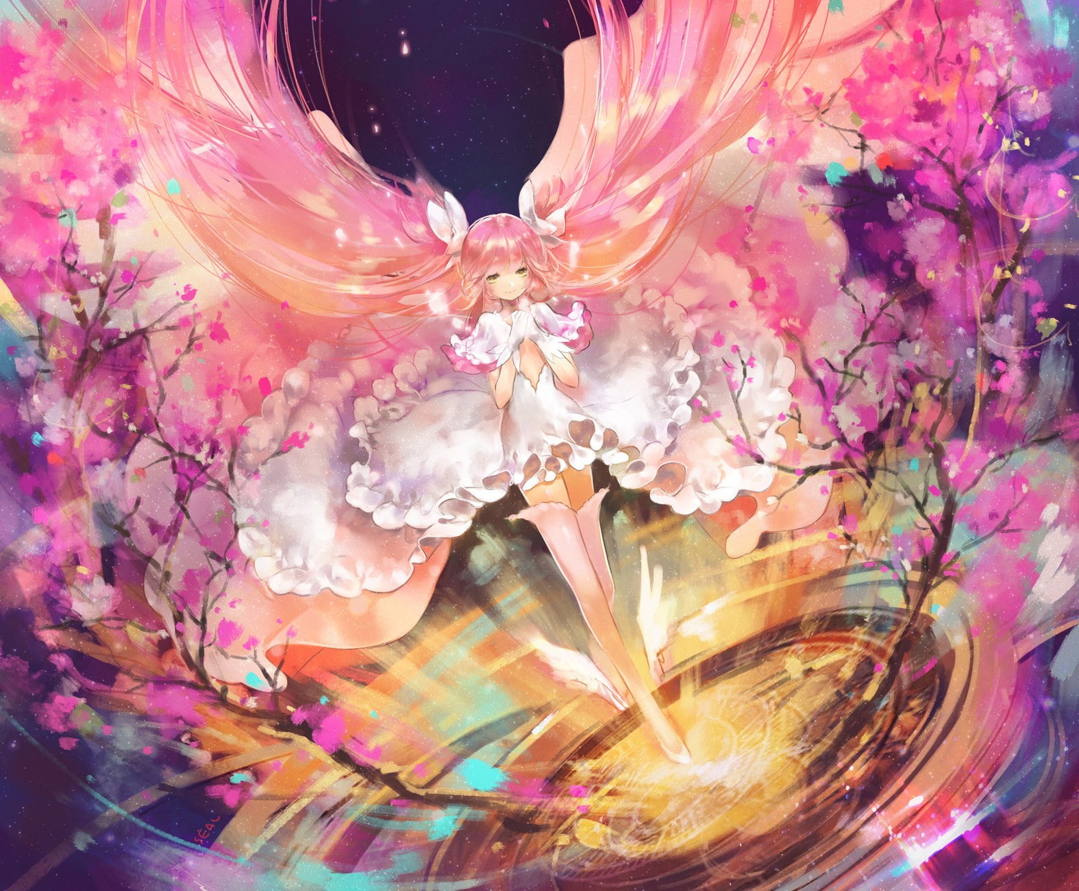 anime, Mahou Shoujo Madoka Magica, anime girls, 720P, Kaname Madoka, HD Wallpaper