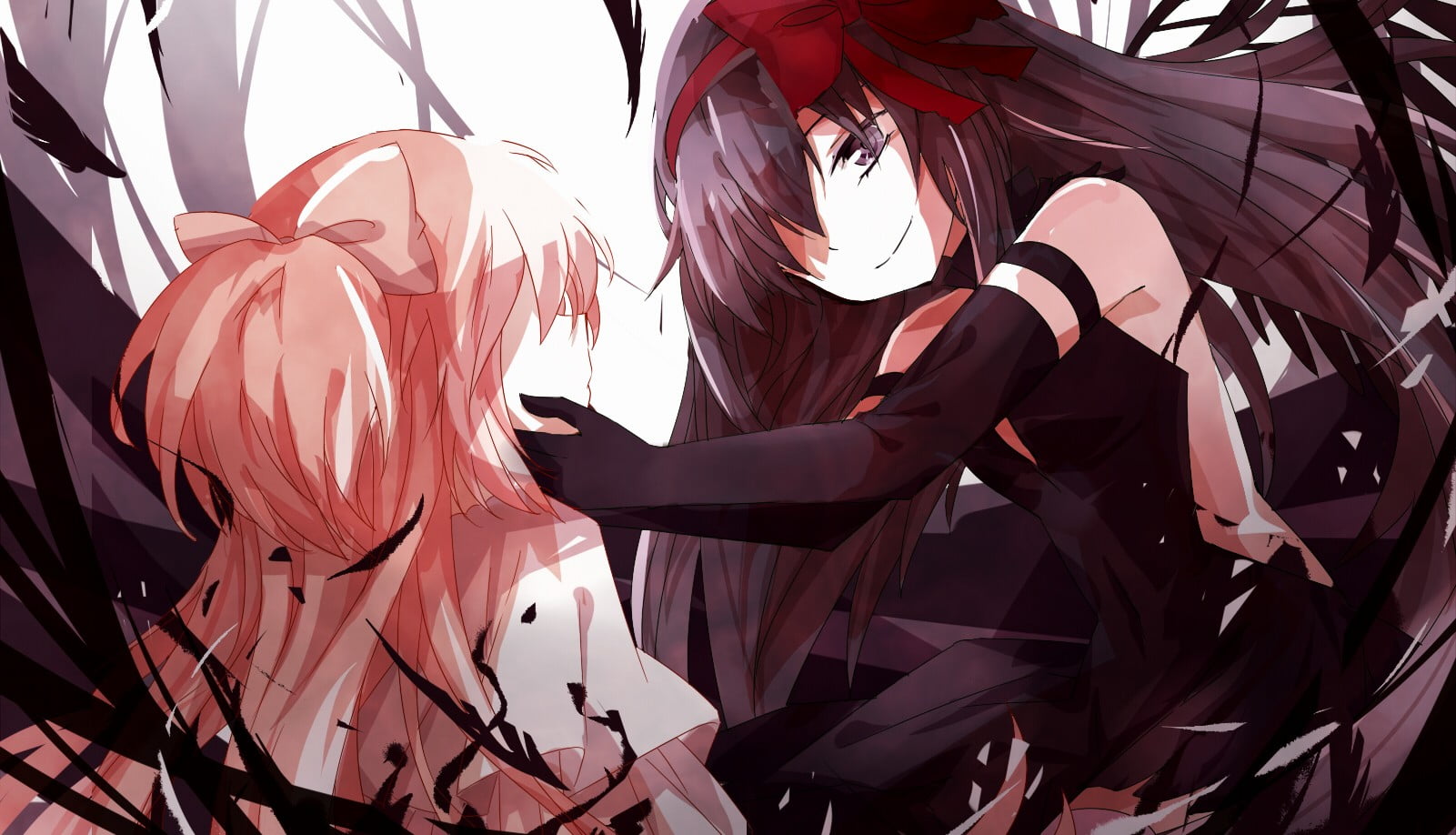 animal representation, craft, feathers, art and craft, pattern, festival, Kaname Madoka, decoration, anime girls, design, 720P, anime, Mahou Shoujo Madoka Magica, HD Wallpaper