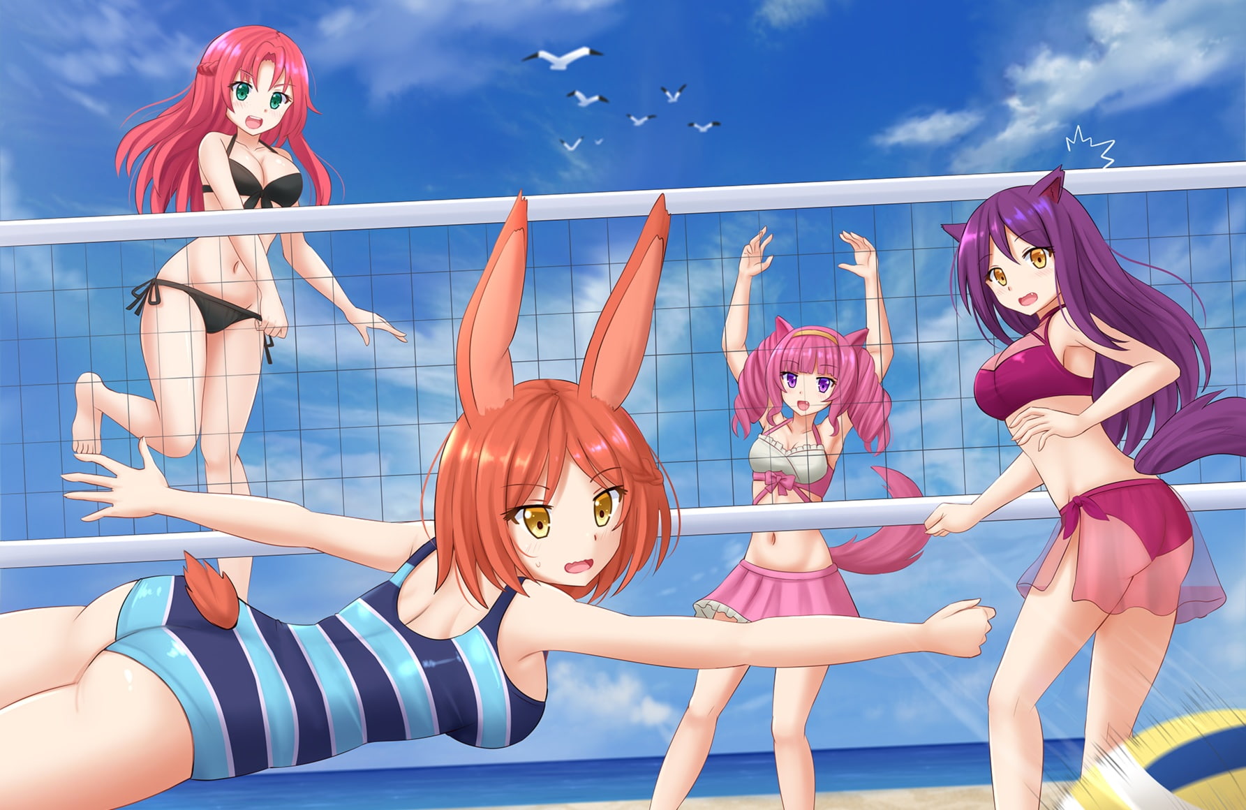 720P, konachan, angels, 260635, kazenokaze, tagme, kika, com, (rising, angels), (character), rising, HD Wallpaper