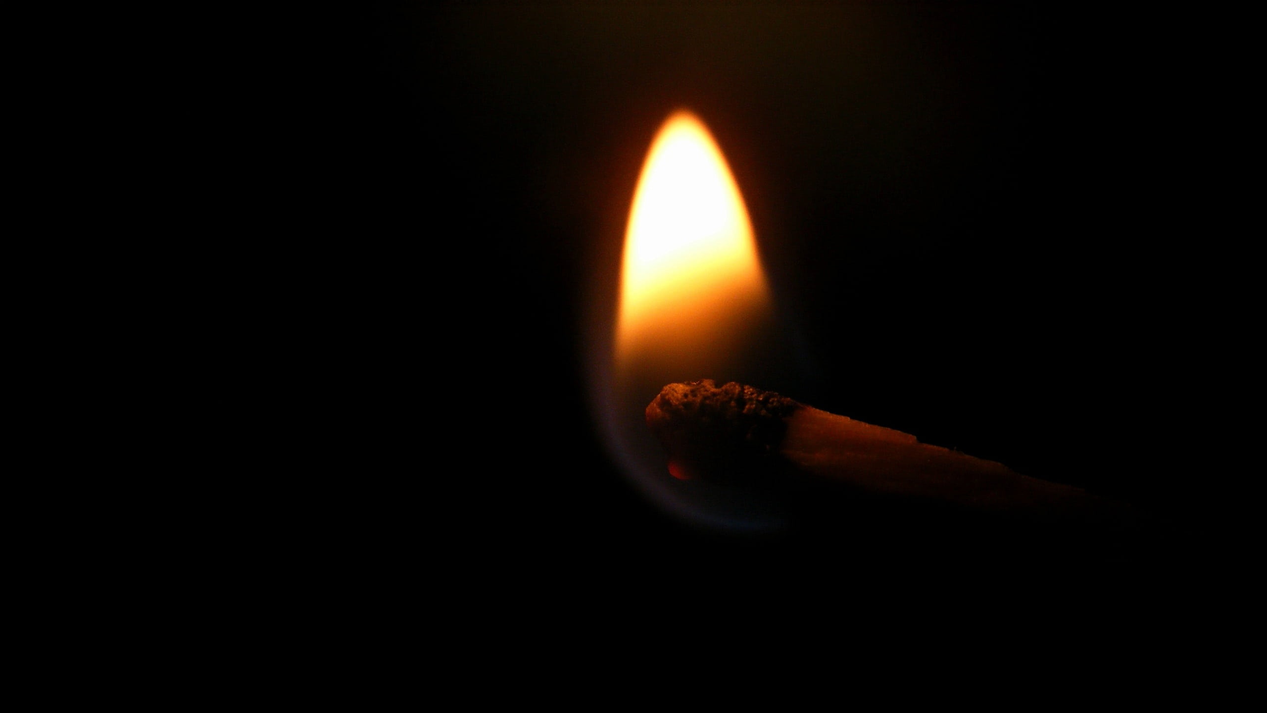 black background, inferno, dark, fire - natural phenomenon, copy space, matchstick, night, match - lighting equipment, burning, communication, heat, glowing, HD Wallpaper