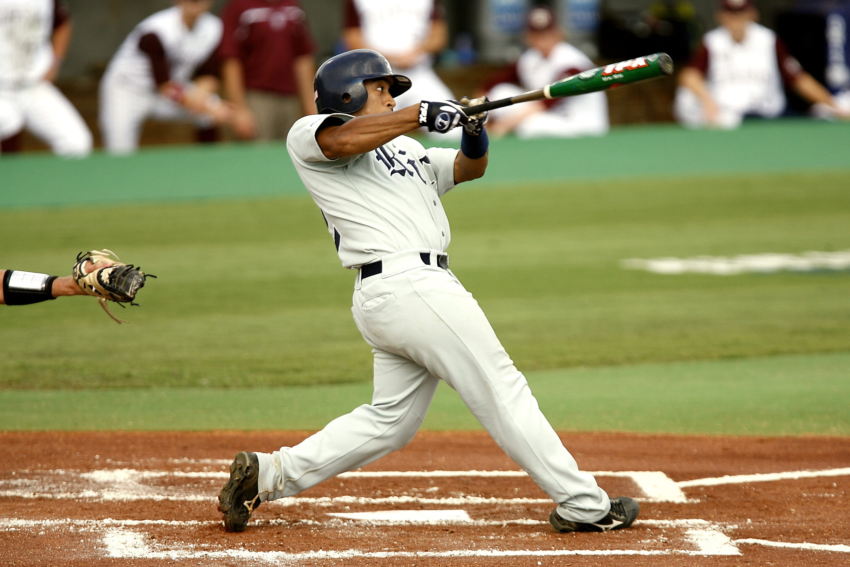 ballpark, stadium, green, playing field, hitter, sports activity, home plate, clothing, one person, swing, effort, motion, power, professional sport, baseball - sport, HD Wallpaper