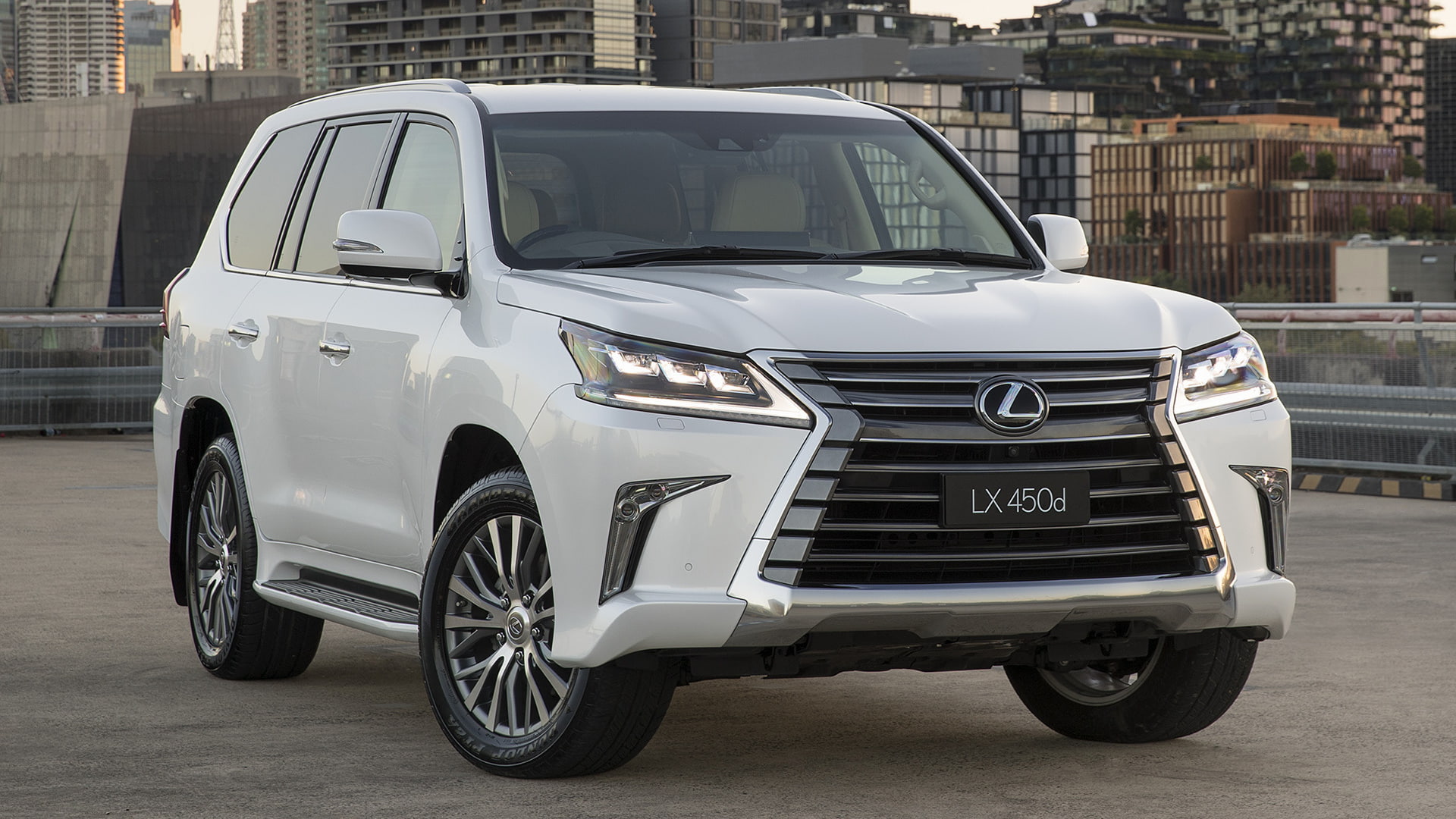 Luxury Car, Full-Size Car, 1080P, Silver Car, Lexus LX 450D, SUV, Lexus, Car, HD Wallpaper