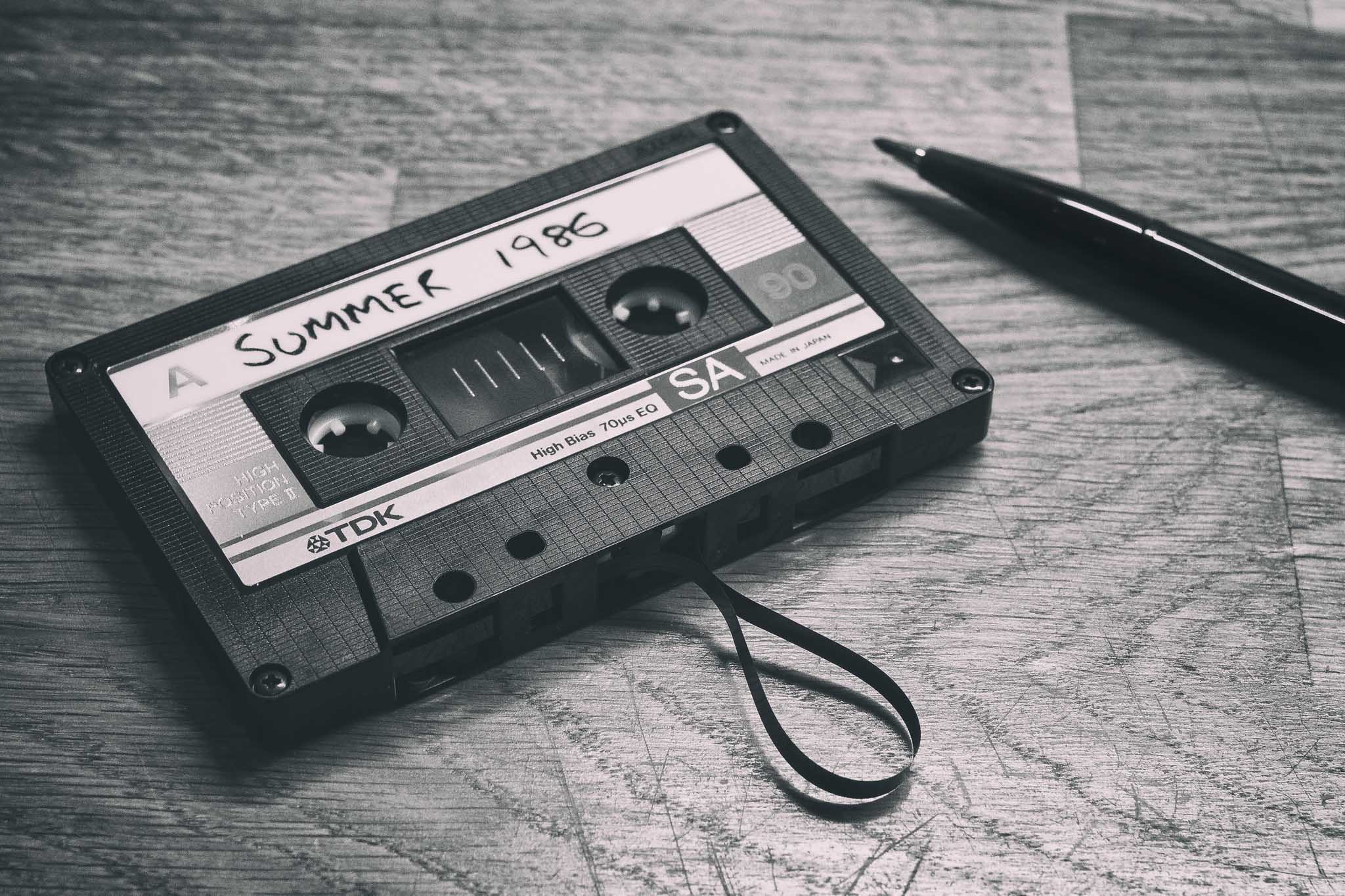 memories, side a, table, pen, shadow, 1080P, magazine, TDK, HD Wallpaper