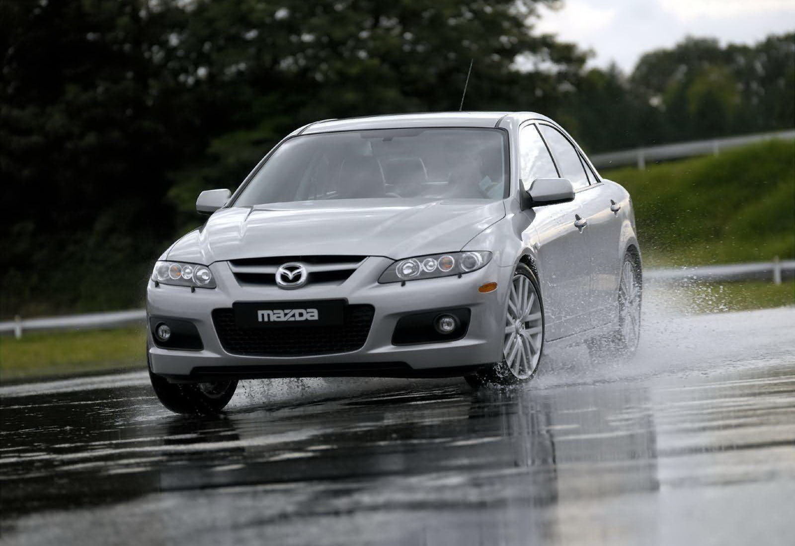 tree, water, travel, road, mps, mode of transportation, land vehicle, mazda, outdoors, wheel, wet, car, reflection, motor vehicle, transportation, rain, HD Wallpaper