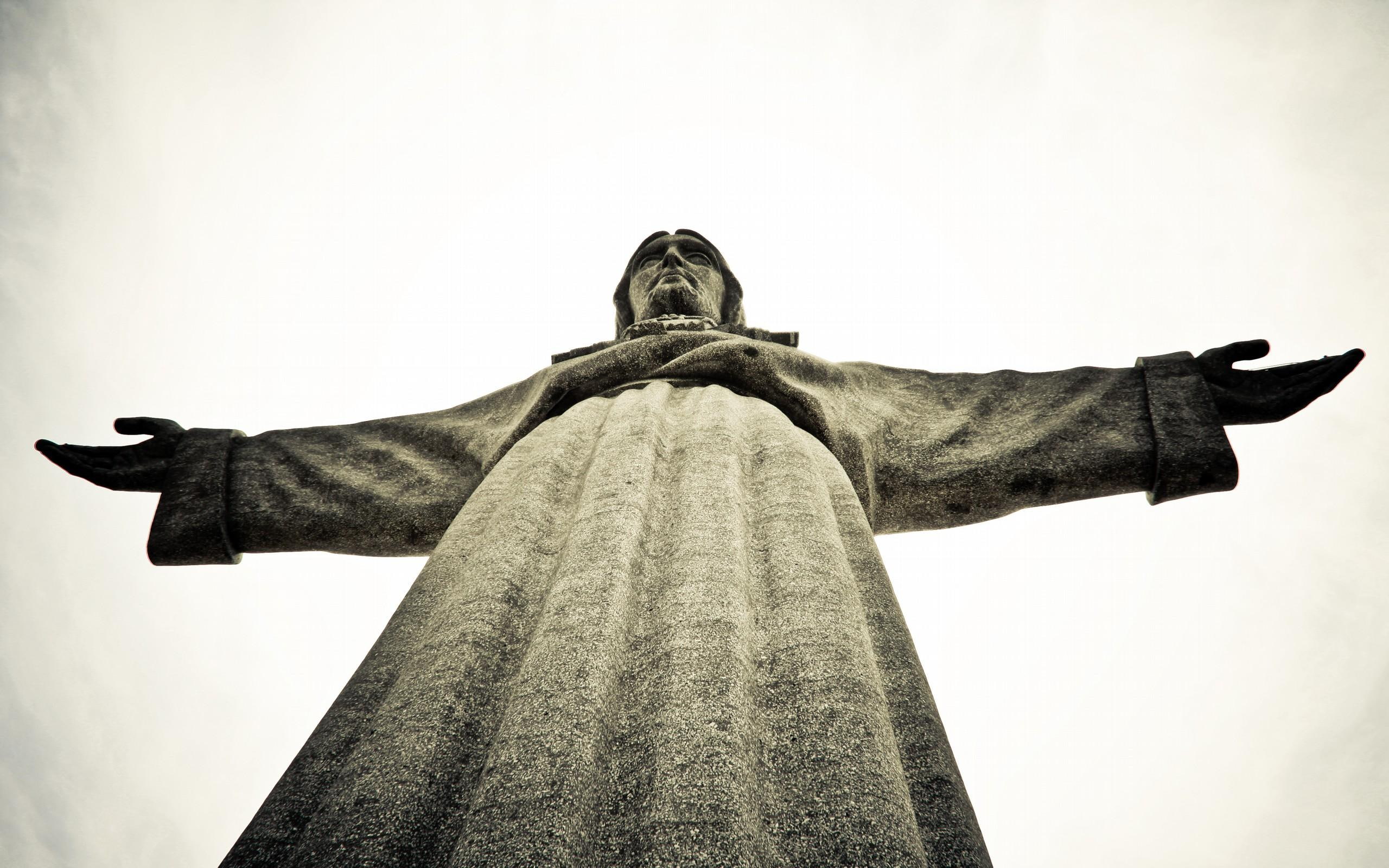 architecture, statue, christ, 2K, cristo, religious, rei, animals, HD Wallpaper