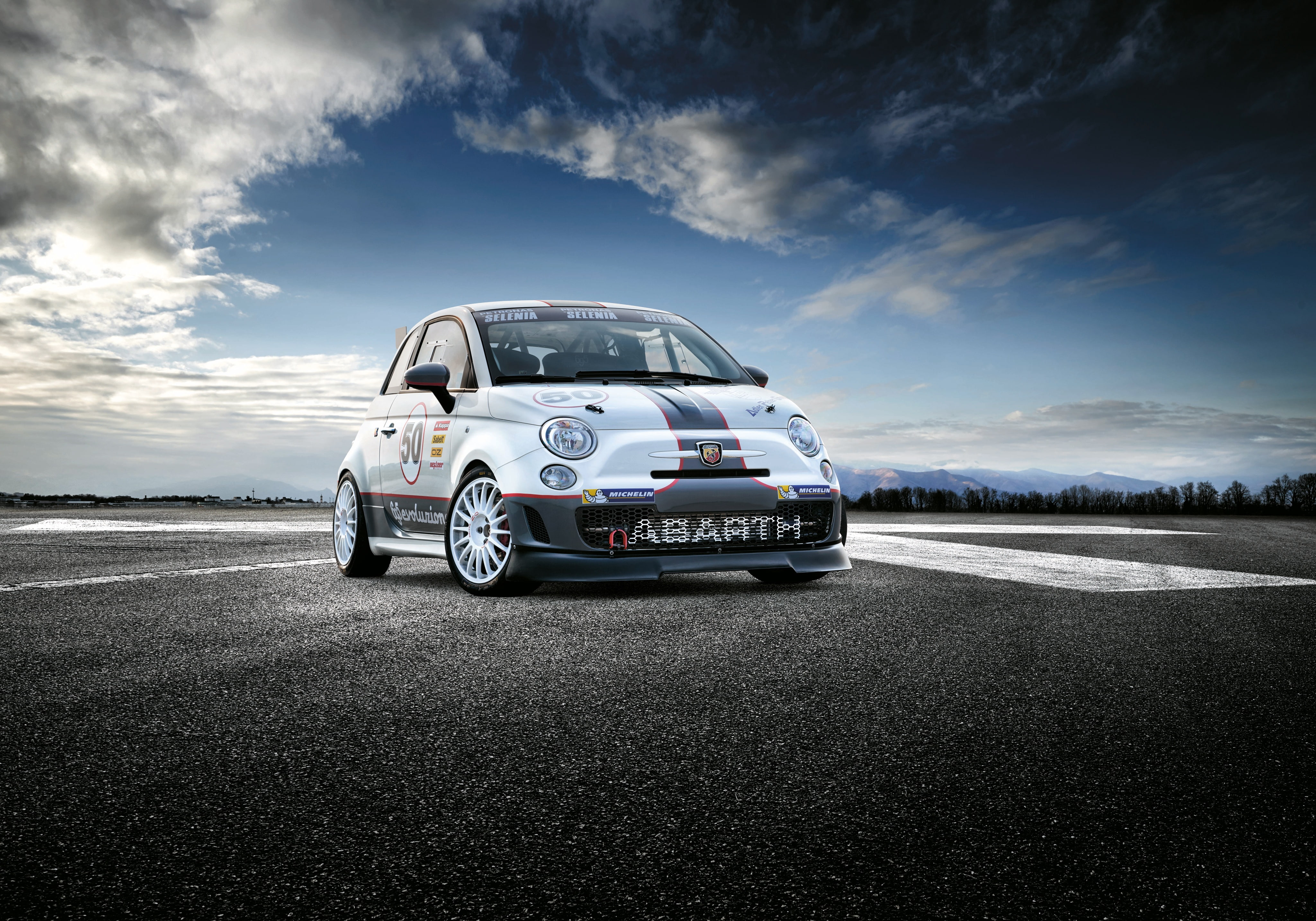 4K, 695, evoluzione, corse, assetto, 2014, abarth, HD Wallpaper