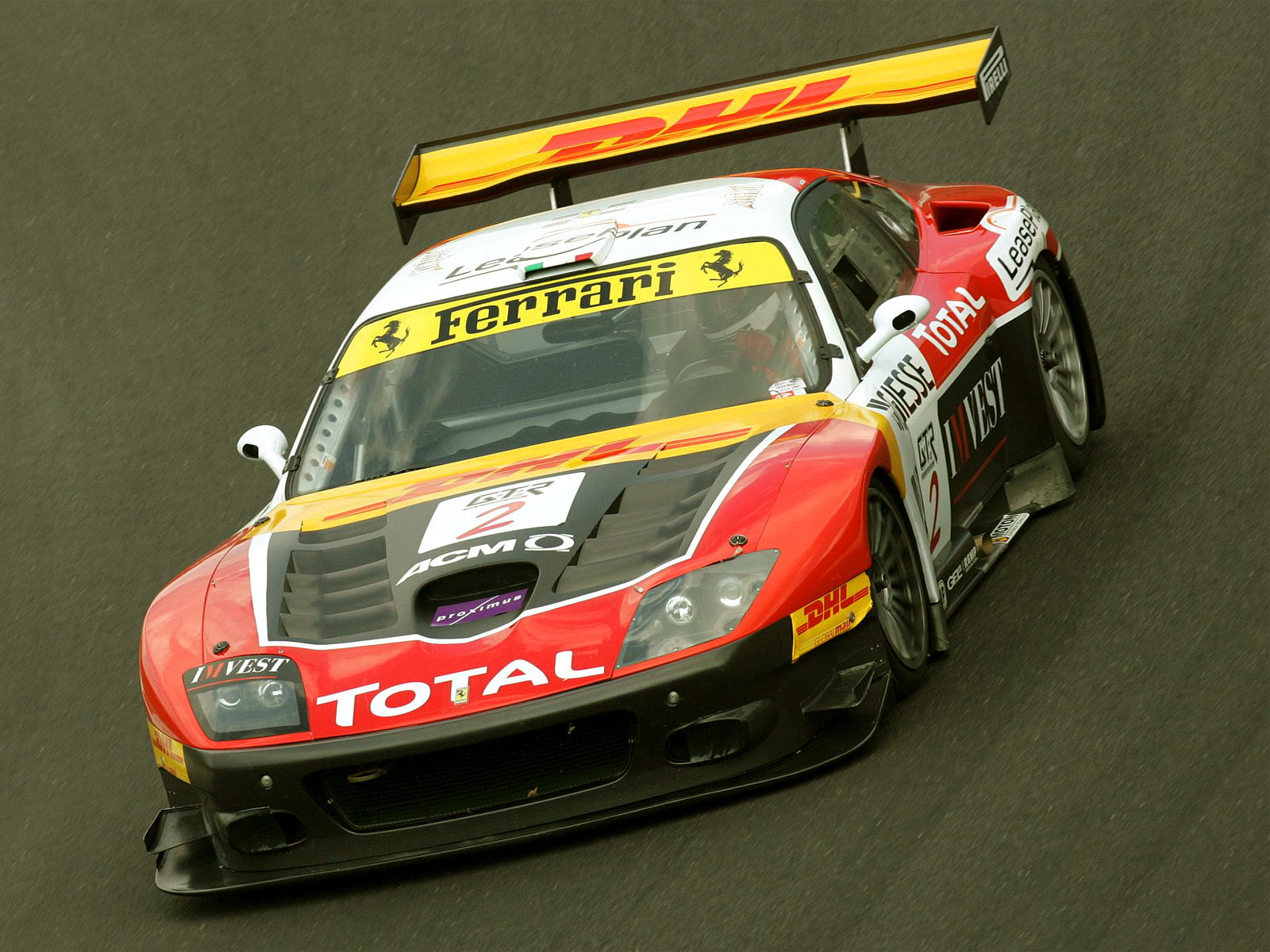 ferrari, gtc, evoluzione, 2005, supercar, race, 720P, racing, 575, HD Wallpaper