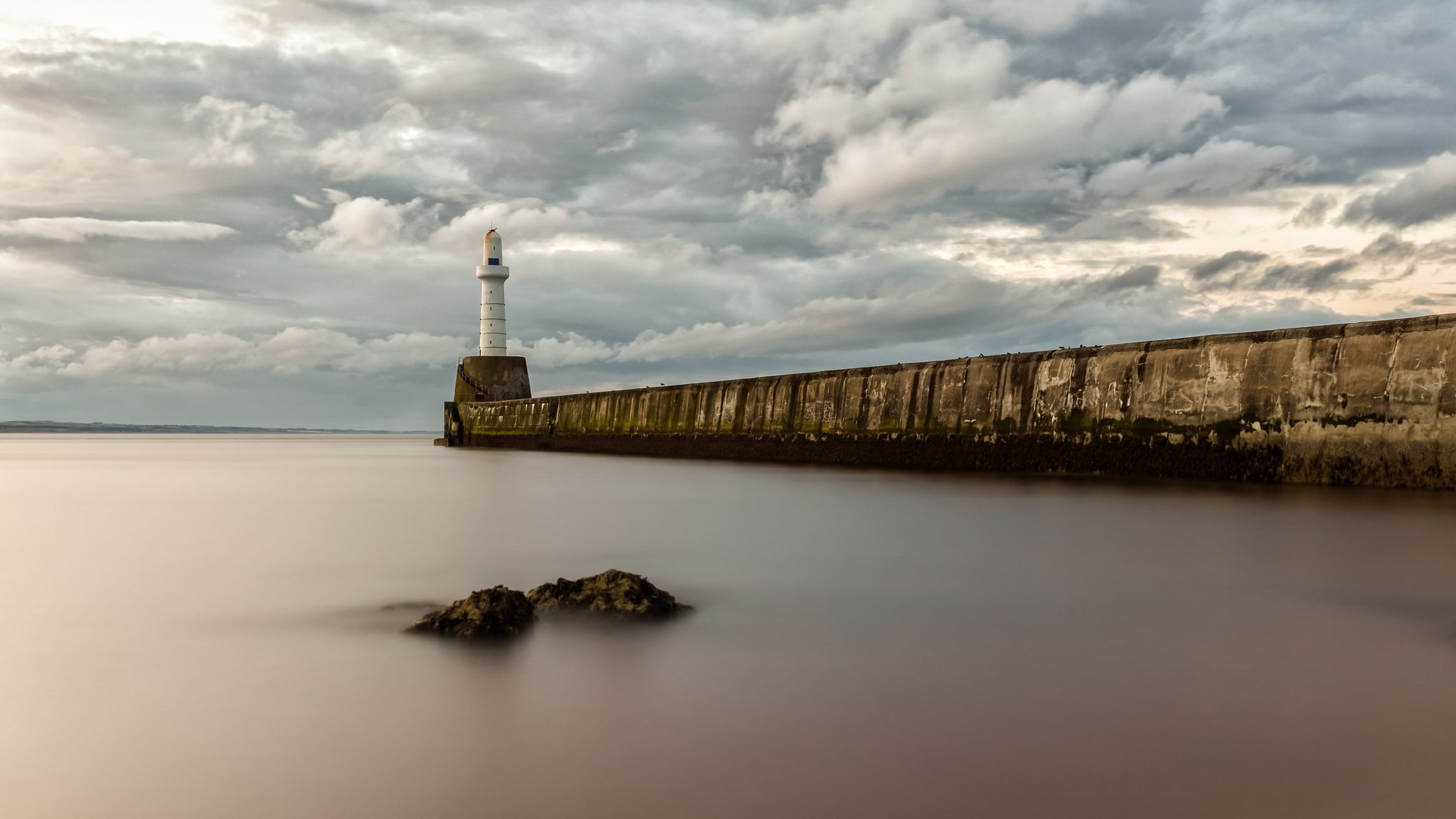 reflection, building exterior, no people, guidance, sky, cloud - sky, travel destinations, land, built structure, dusk, lighthouse, nature, water, 1080P, HD Wallpaper