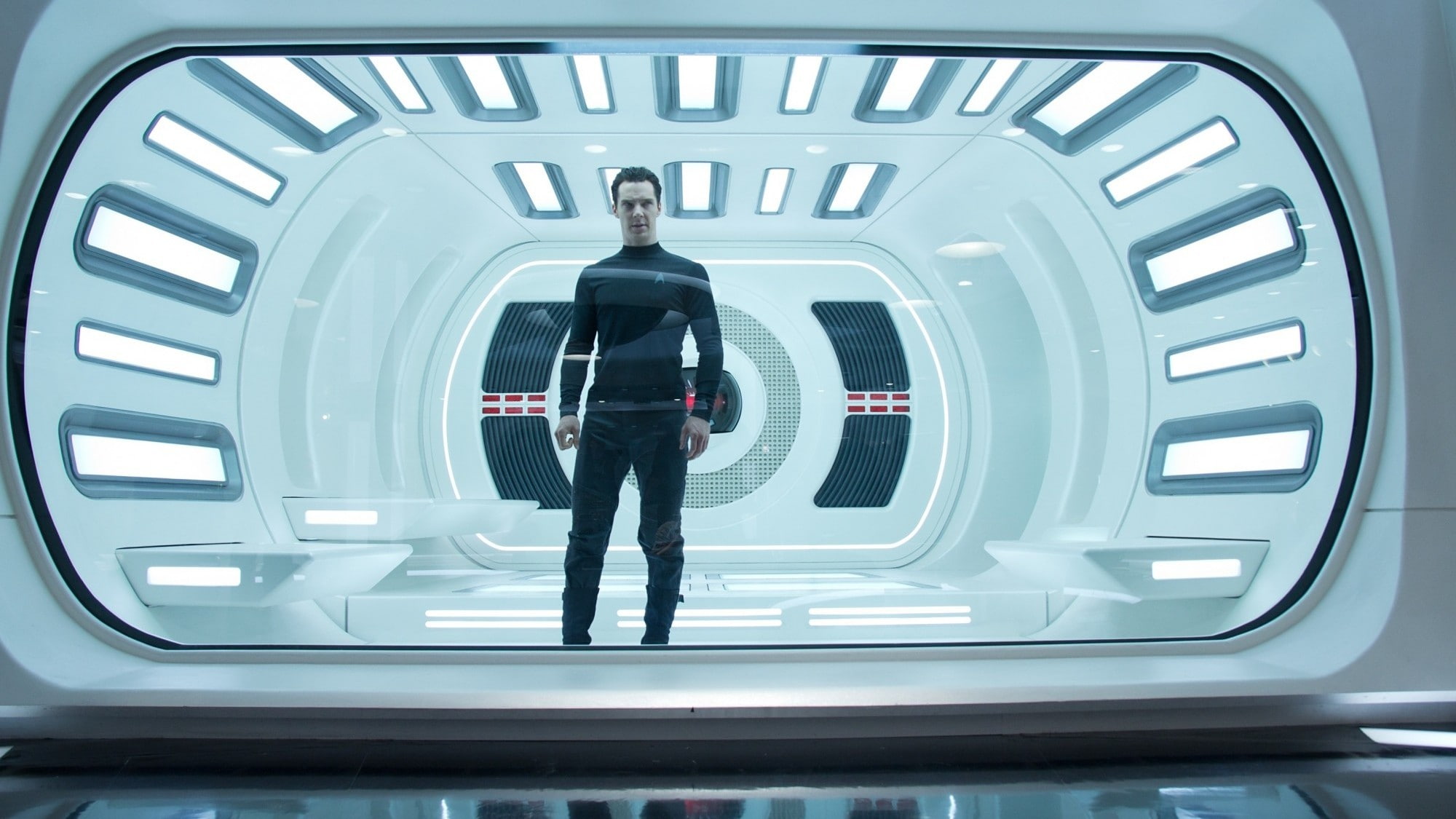 transportation, communication, indoors, movies, Star Trek Into Darkness, technology, architecture, glass - material, men, mode of transportation, real people, HD Wallpaper