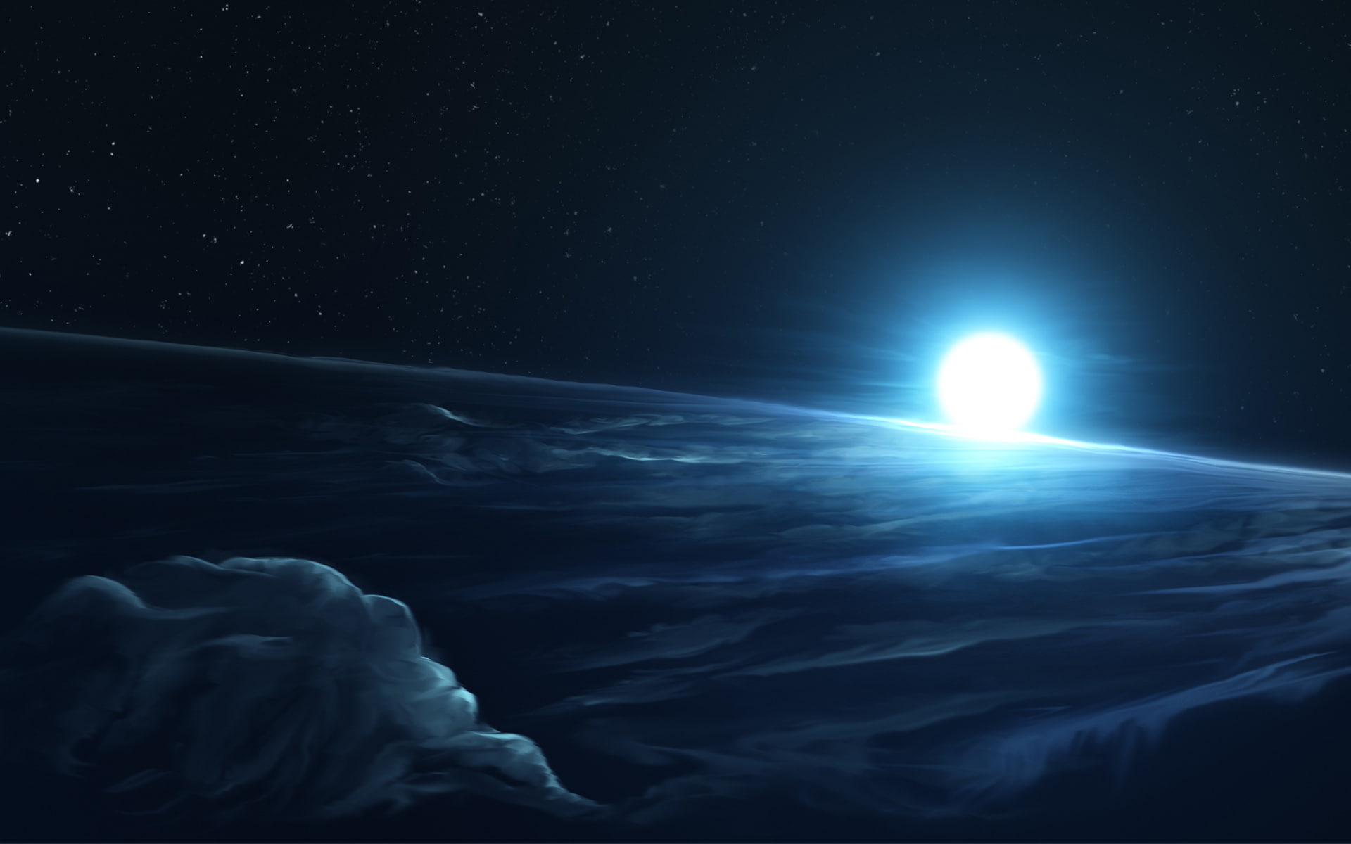 1080P, moon, hd, full, cold, graphics, creative and graphics, space, creative, HD Wallpaper