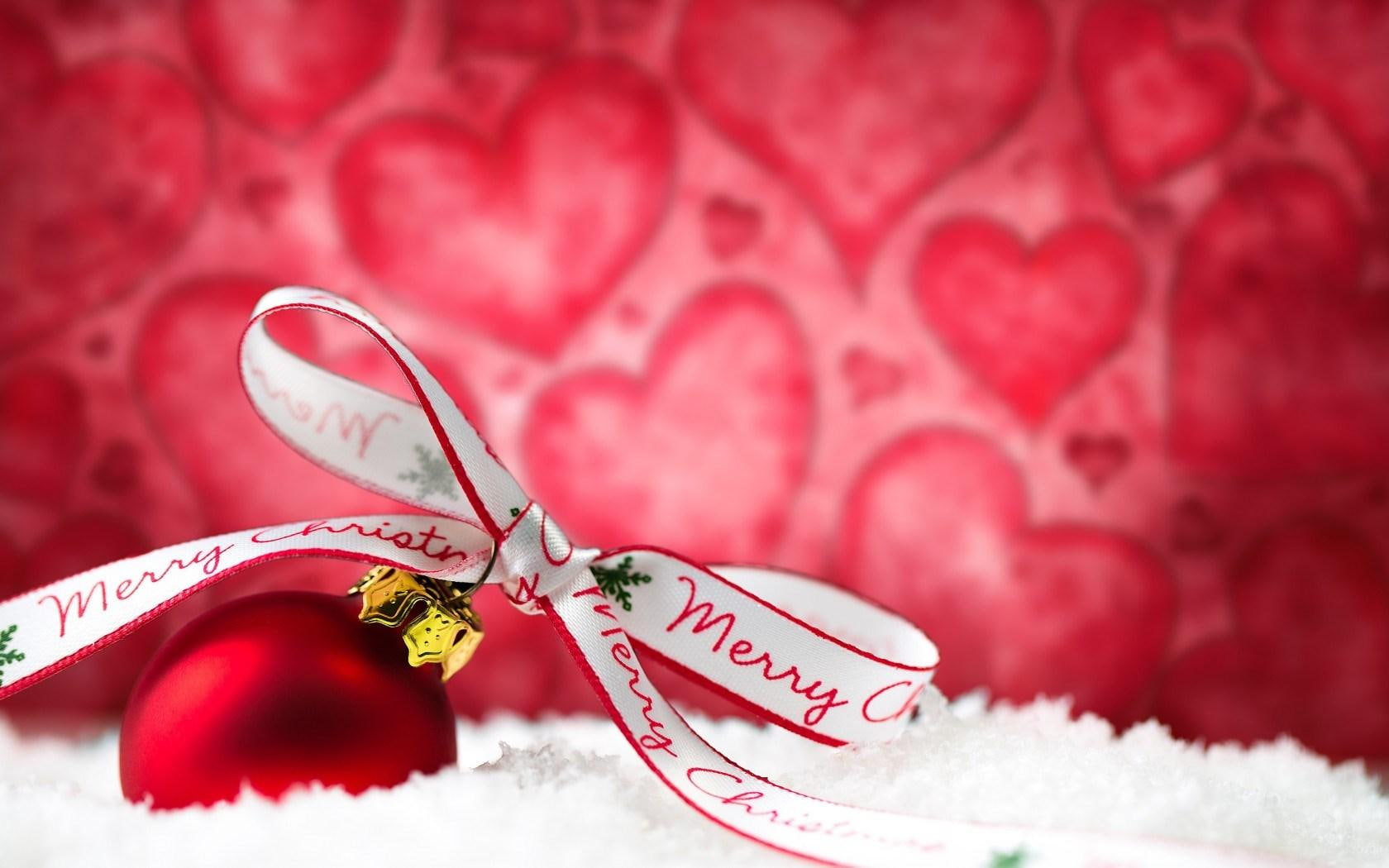 new, year, red, christmas, holiday, 720P, ball, HD Wallpaper