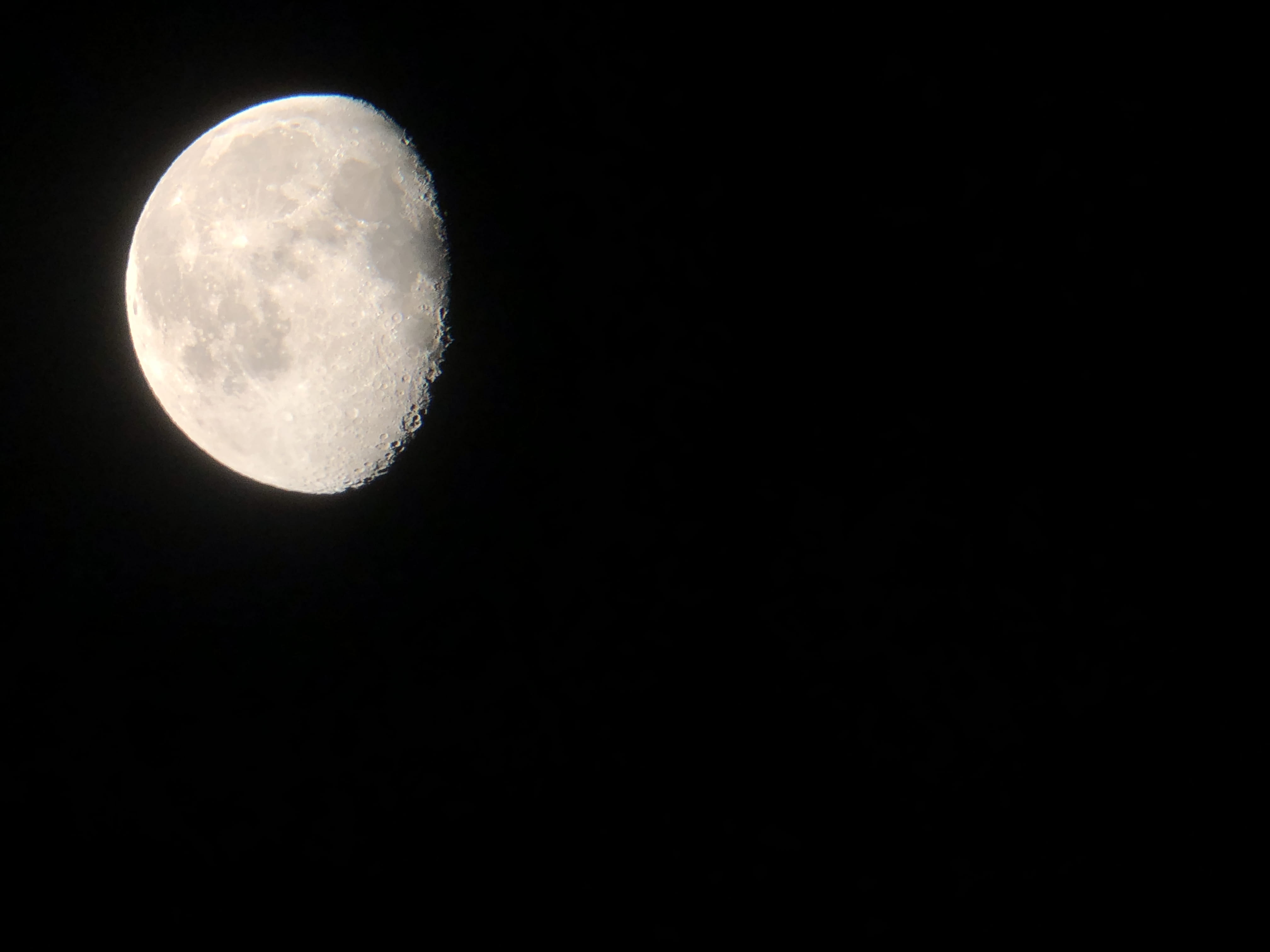 moon, no people, moon surface, copy space, tranquil scene, outdoors, astronomy, space, waning gibbous moon, dark, beauty in nature, planetary moon, waning gibbous, HD Wallpaper