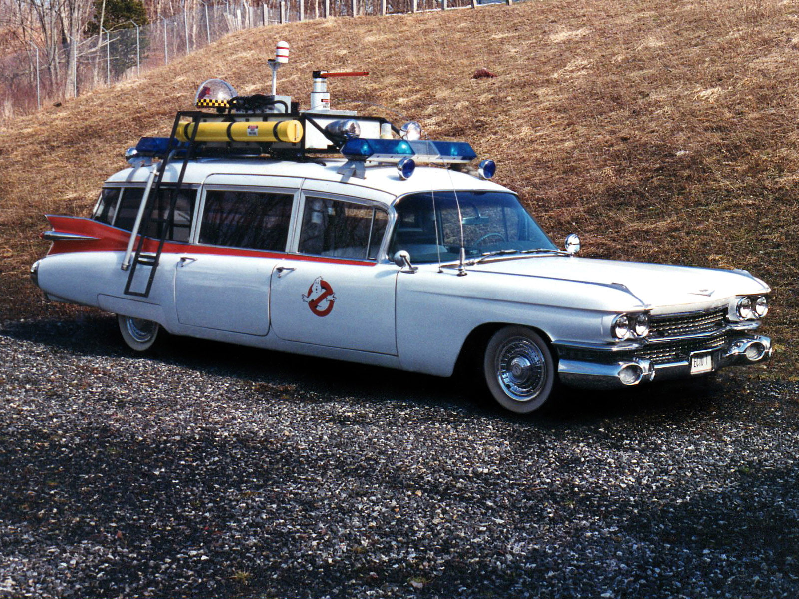 cadillac, meteor, 1984, 720P, ectomobile, emergency, miller, custom, movies, ghostbusters, ambulance, HD Wallpaper