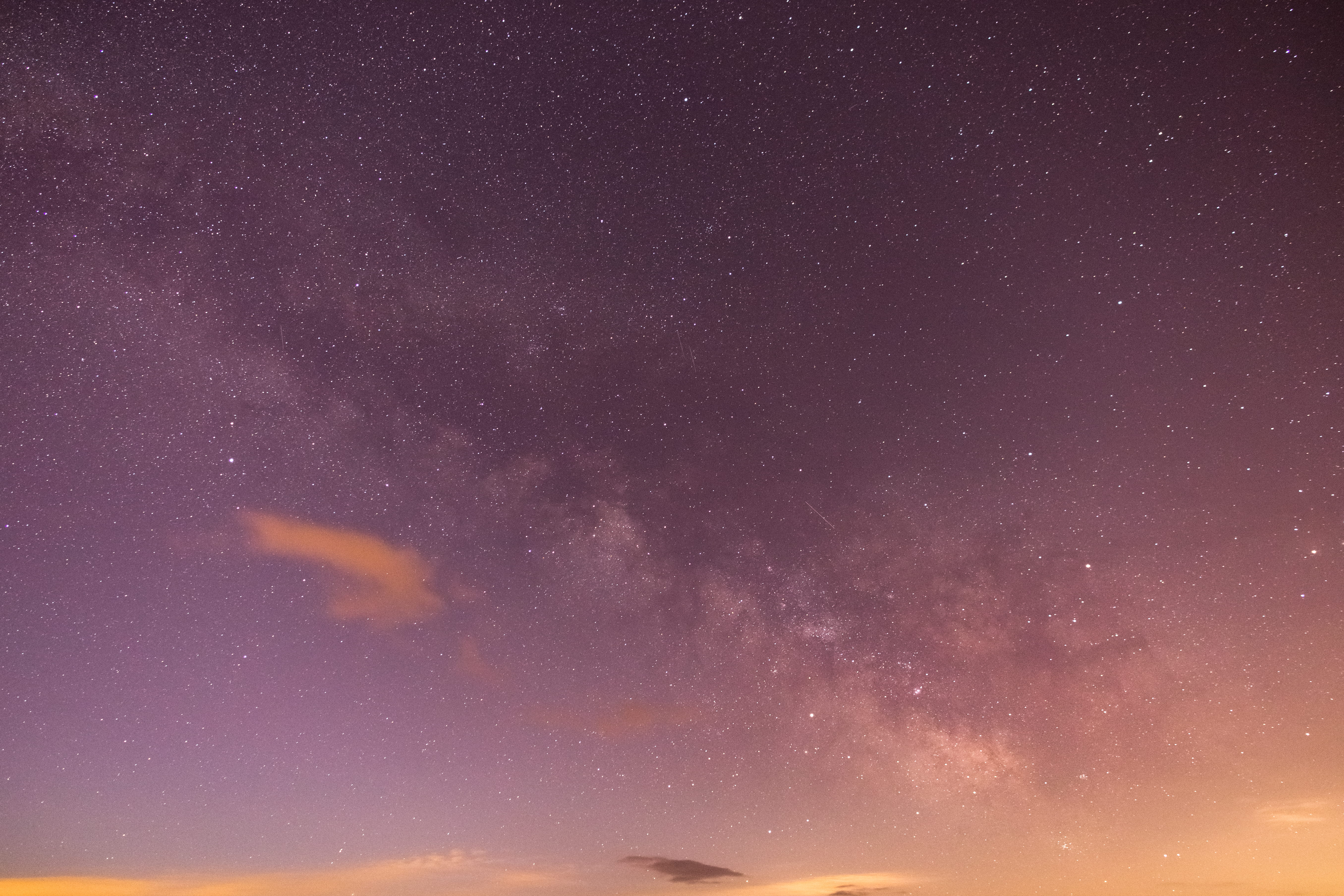 tranquil scene, outdoors, purple, sky, beauty in nature, astronomy, backgrounds, star - space, space and astronomy, tranquility, low angle view, long exposure, HD Wallpaper