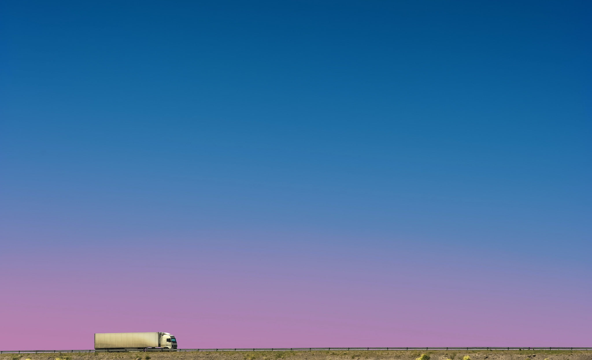 1080P, minimalism, vehicle, blue, purple, sky, trucks, HD Wallpaper