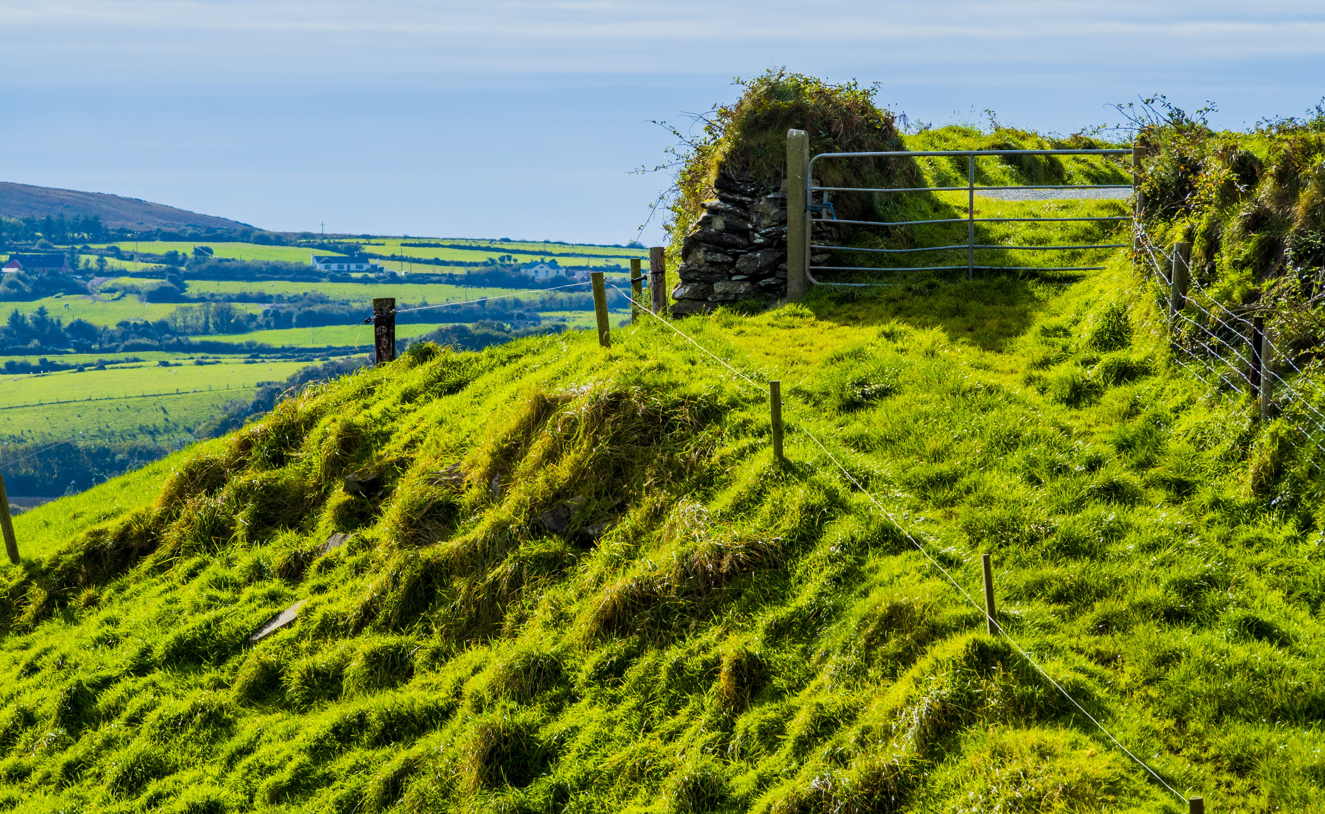 architecture, environment, landscape, growth, outdoors, scenics - nature, green, plant, built structure, tranquil scene, ireland, farm, non-urban scene, HD Wallpaper