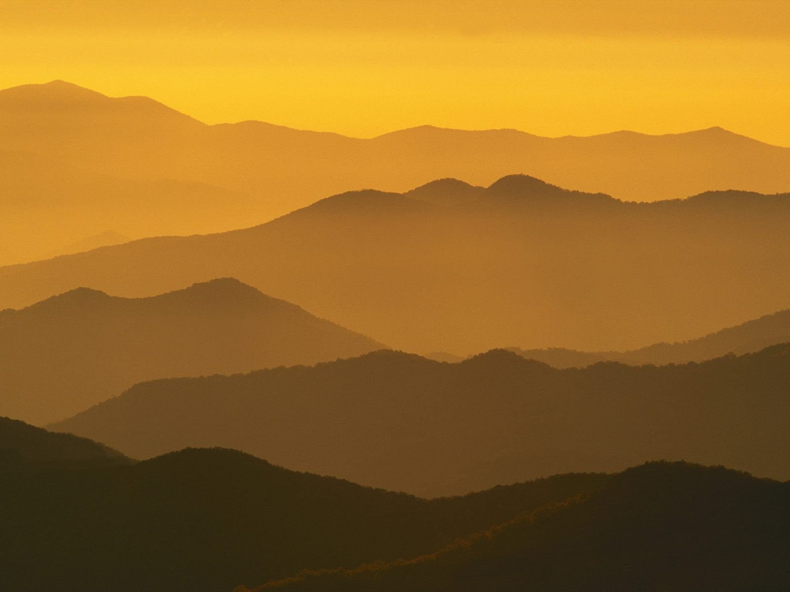 mist, sunlight, dome, silhouettes, mountains, carolina, 720P, north, HD Wallpaper