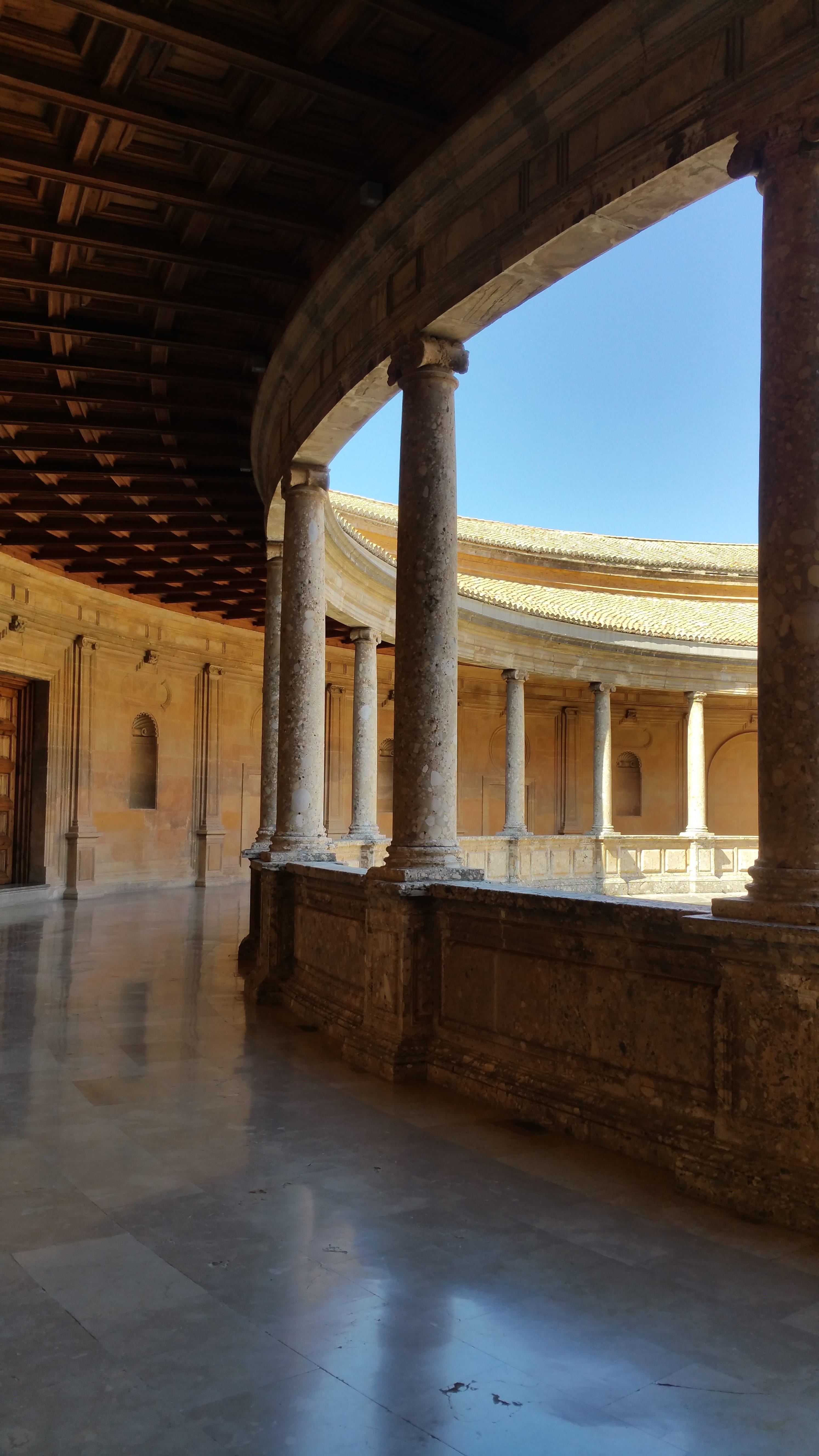 sky, history, arch, outdoors, travel, ancient civilization, castle, nature, the past, royal, panorama, landmark, calat alhamra, Alhamra, architecture, tourism, Phone HD Wallpaper