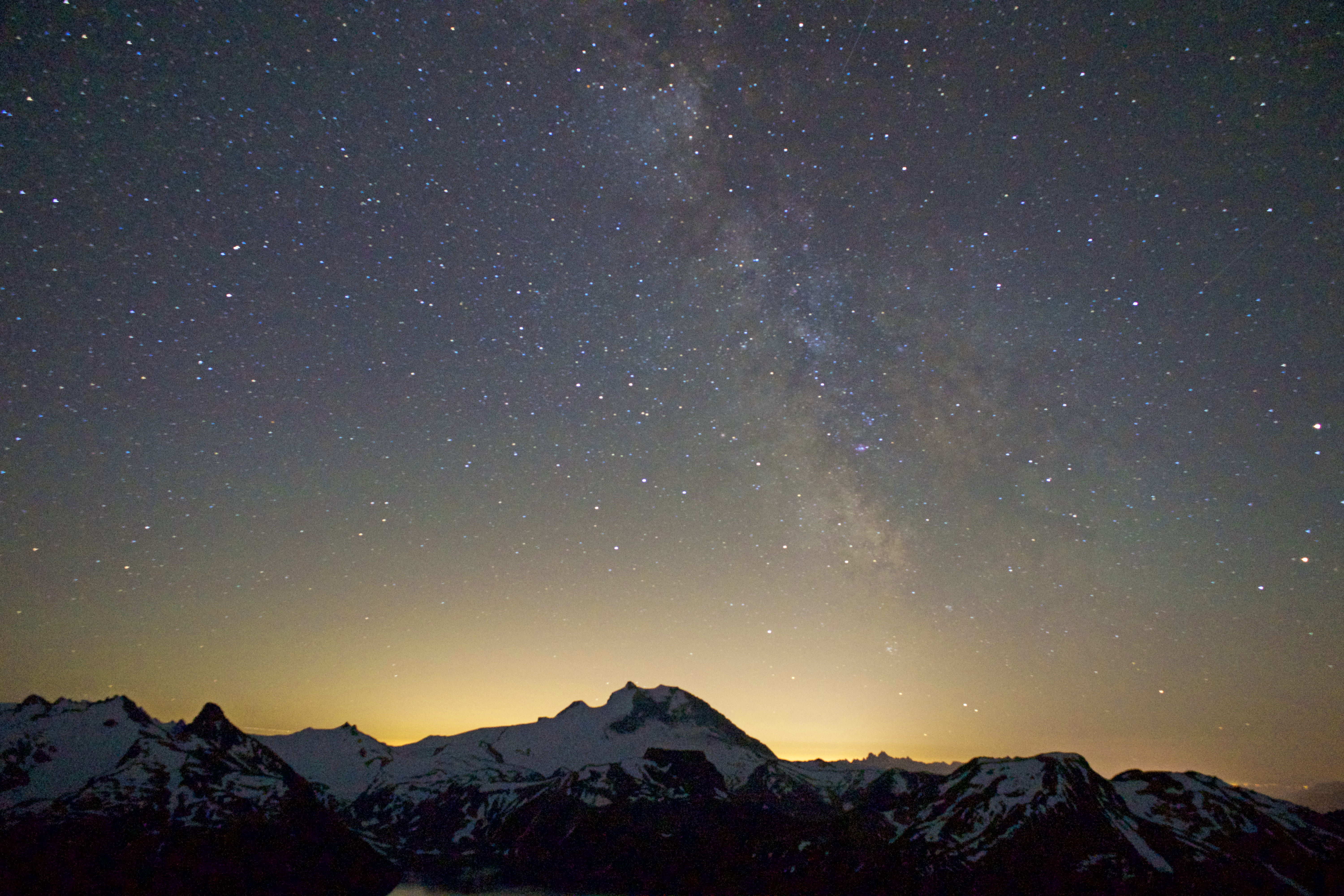 star field, space, mountain, mountain Range, outdoors, constellation, 5K, astronomy, exploration, snow, idyllic, winter, sky, snowcapped mountain, no people, HD Wallpaper