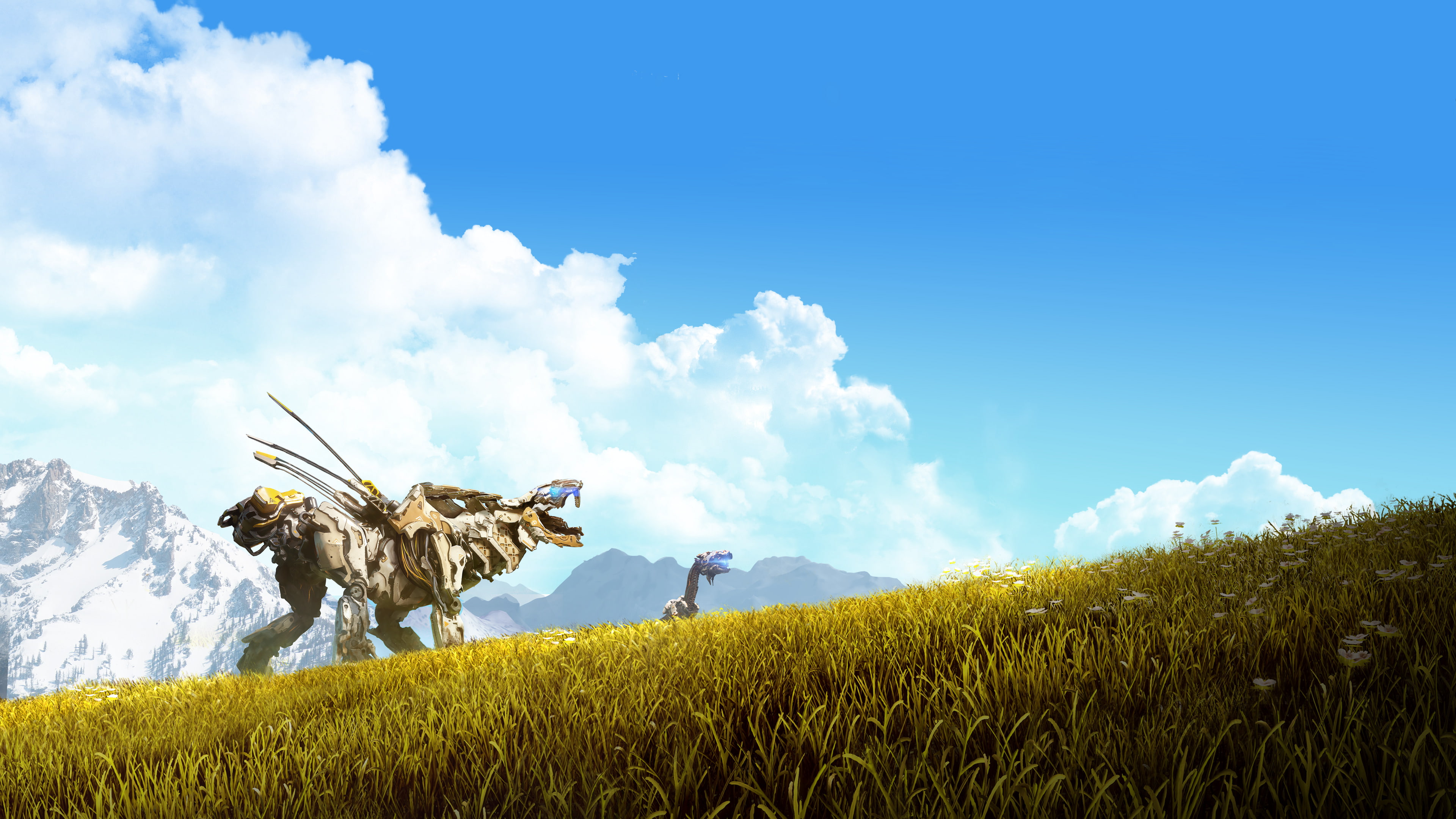 Horizon Zero Dawn, Sawtooth, Machines, 4K, 4K, HD Wallpaper