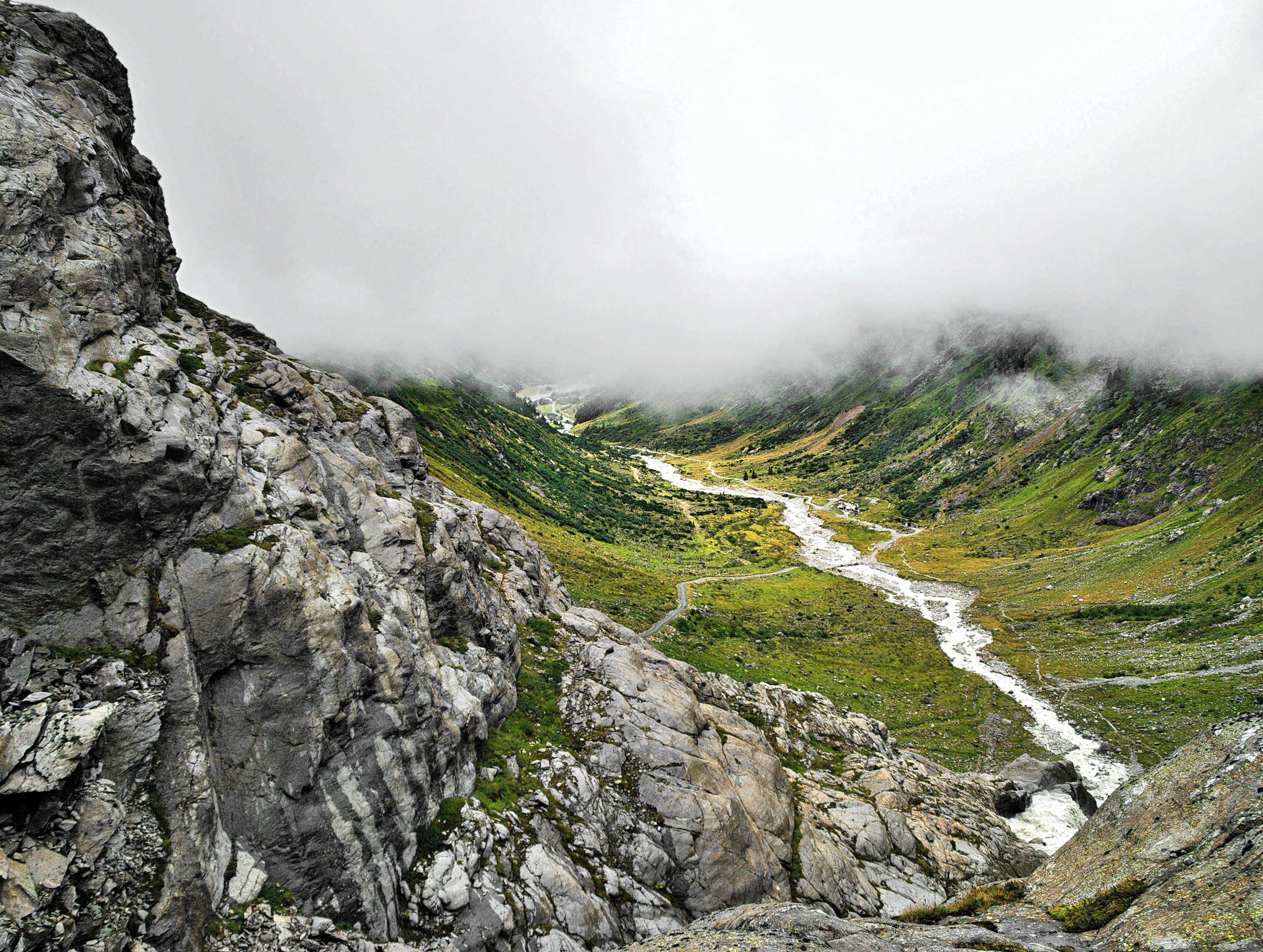 grass, no People, sky, landscape, water, mountain, stream, Austria, the prospect of, gray, land, scenics, mountain peak, nature, the alps, scenics - nature, HD Wallpaper