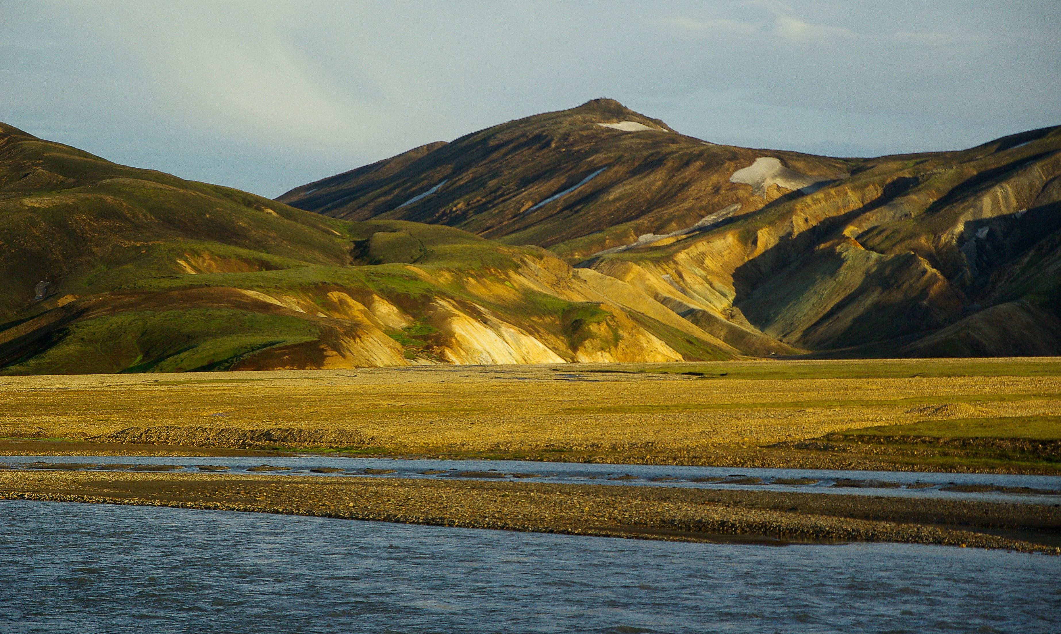 environment, tranquil scene, ford, sky, green, water, outdoors, travel, near, cloud - sky, body, tranquility, iceland, scenics - nature, nature, beauty in nature, HD Wallpaper