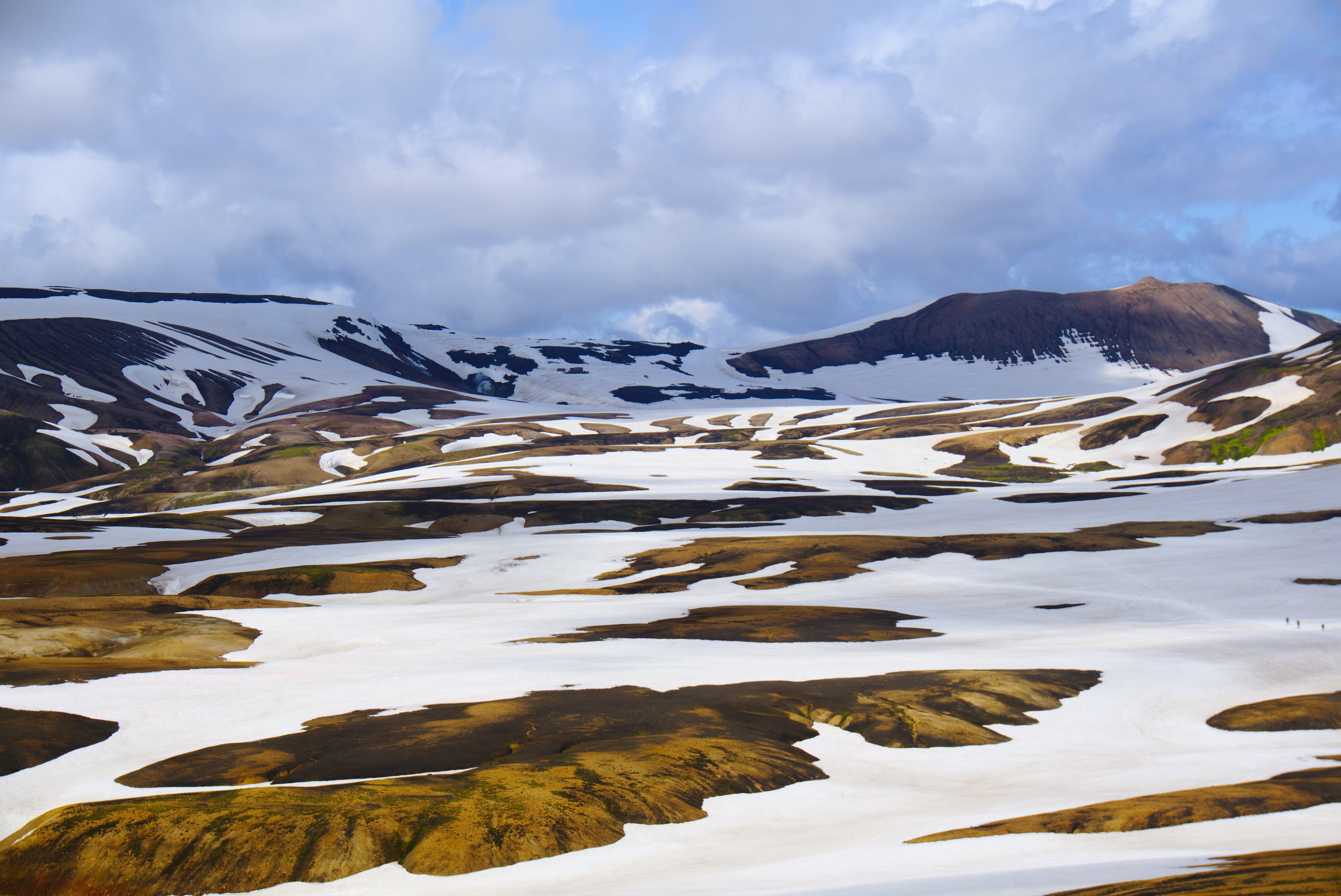 shoreline, nature, plateau, cold temperature, tranquil scene, sea, water, land, snow, mountain range, ocean, landmannalaugar, tundra, scenics - nature, HD Wallpaper