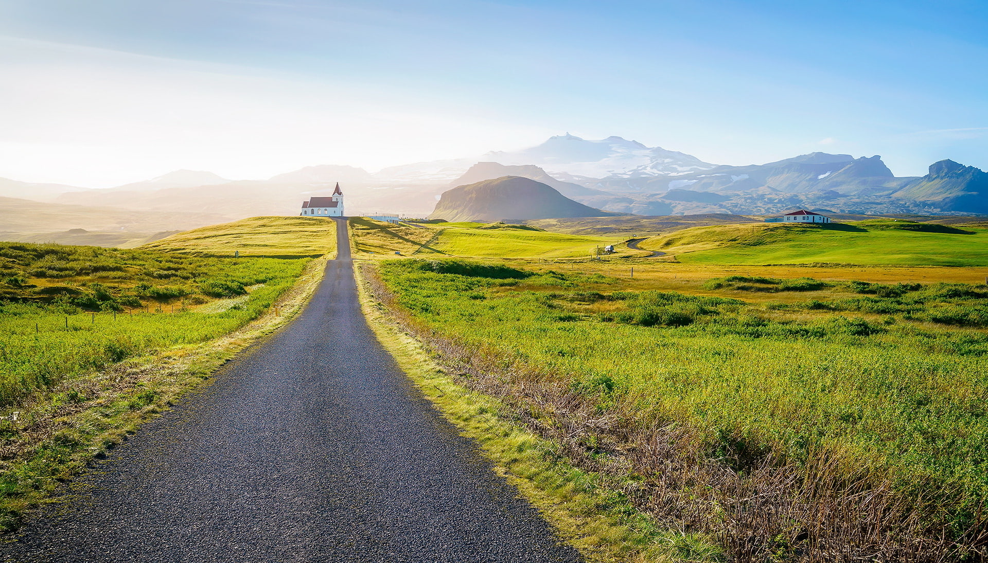 Iceland, 1080P, Snaefellsnes County, Ingjaldsholl Lutheran Church, HD Wallpaper