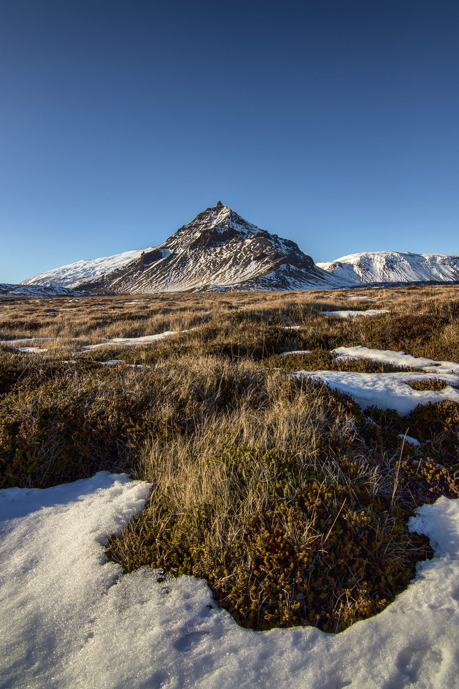 snaefellsnes, mountain peak, no people, travel, snow, trekking, winter, snowcapped mountain, beauty in nature, 1080P, iceland, mountain, landscape, outdoors, Phone HD Wallpaper