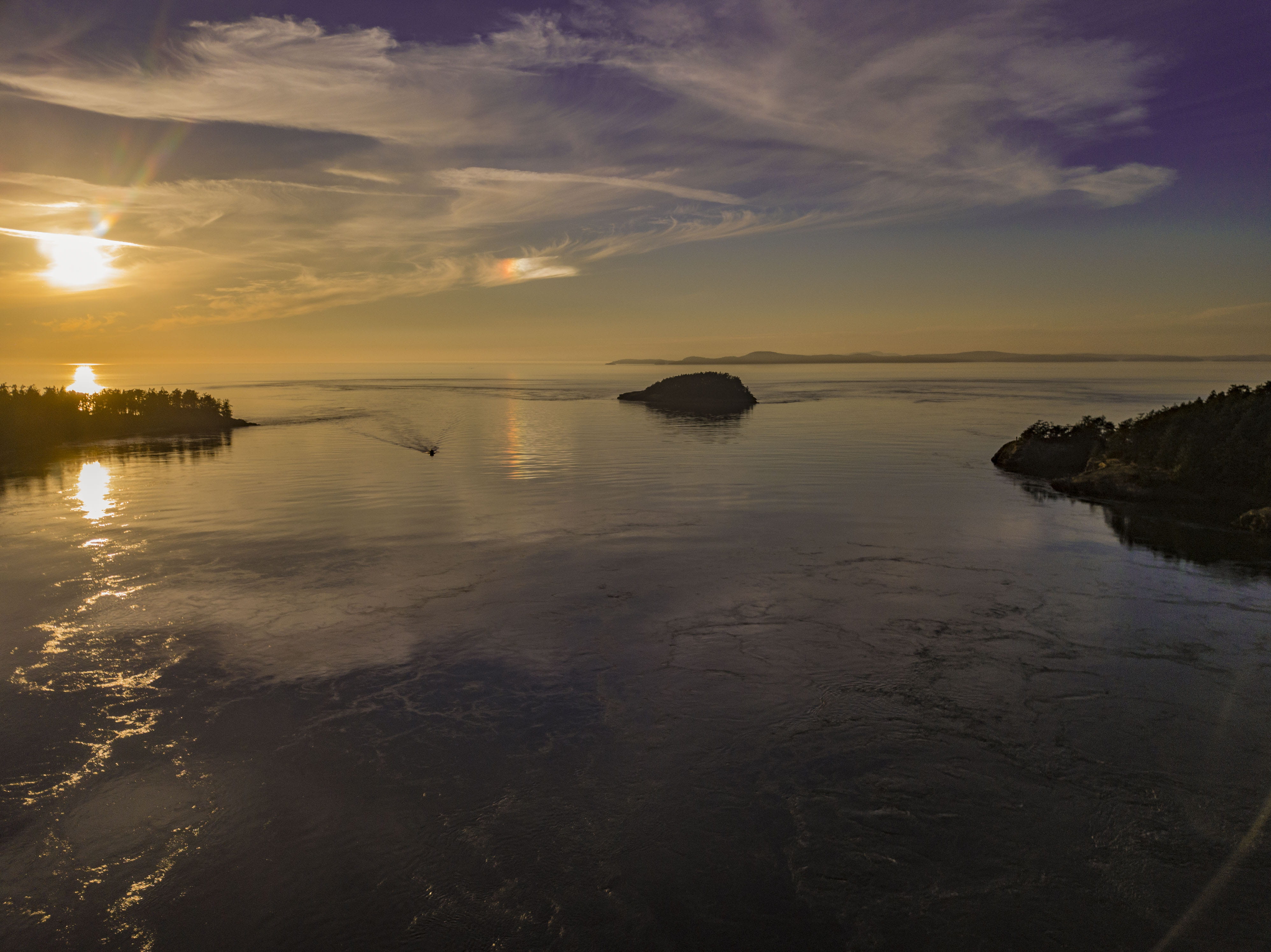 no people, landscape, sky, oak harbor, idyllic, united states, ice, sea, trees, rock, cloud - sky, horizon over water, tranquility, water, rock - object, HD Wallpaper