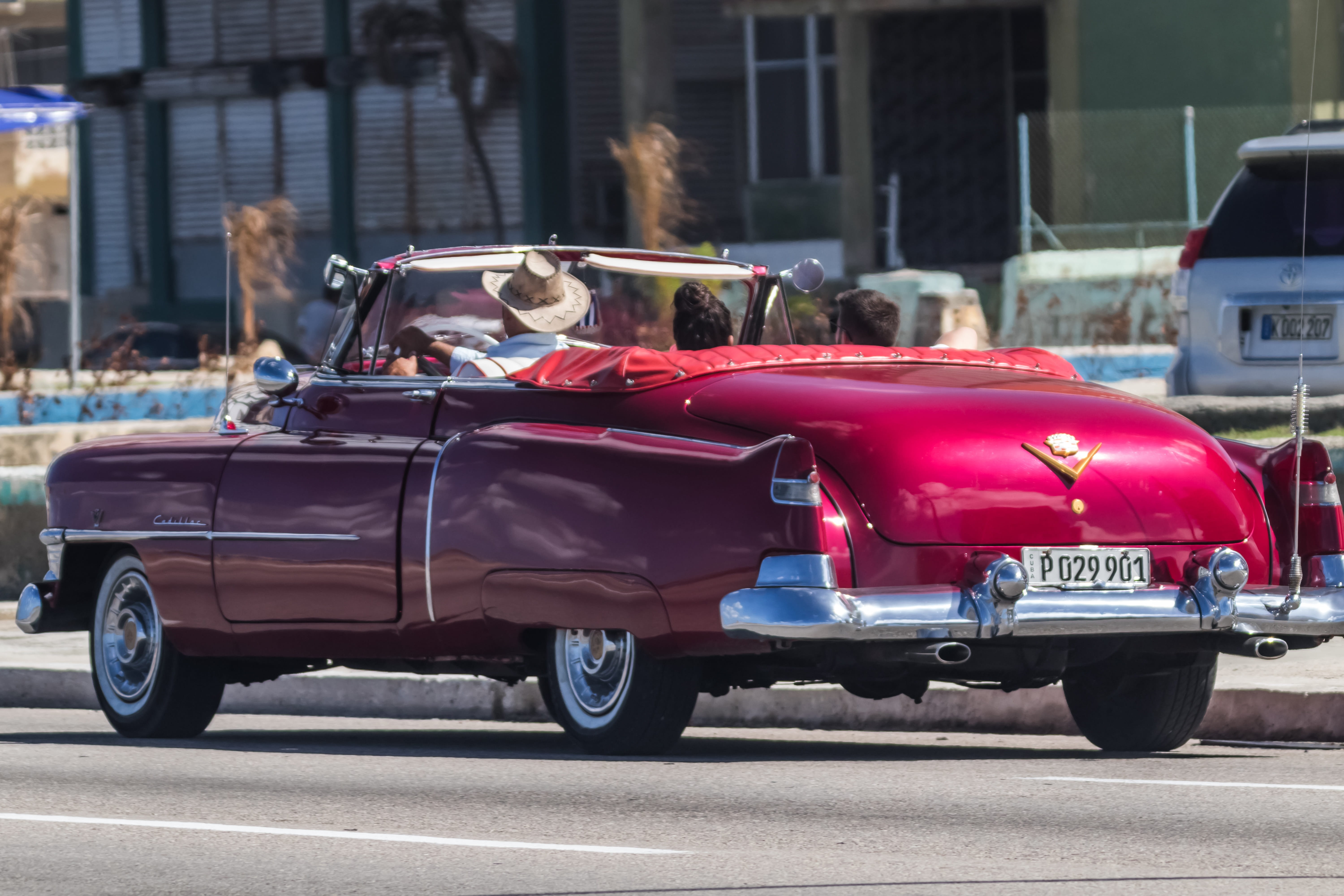 convertible, transportation, built structure, lifestyles, land vehicle, motor vehicle, classic, street, car, cadillac, one person, day, drive, taxi, vehicle, HD Wallpaper