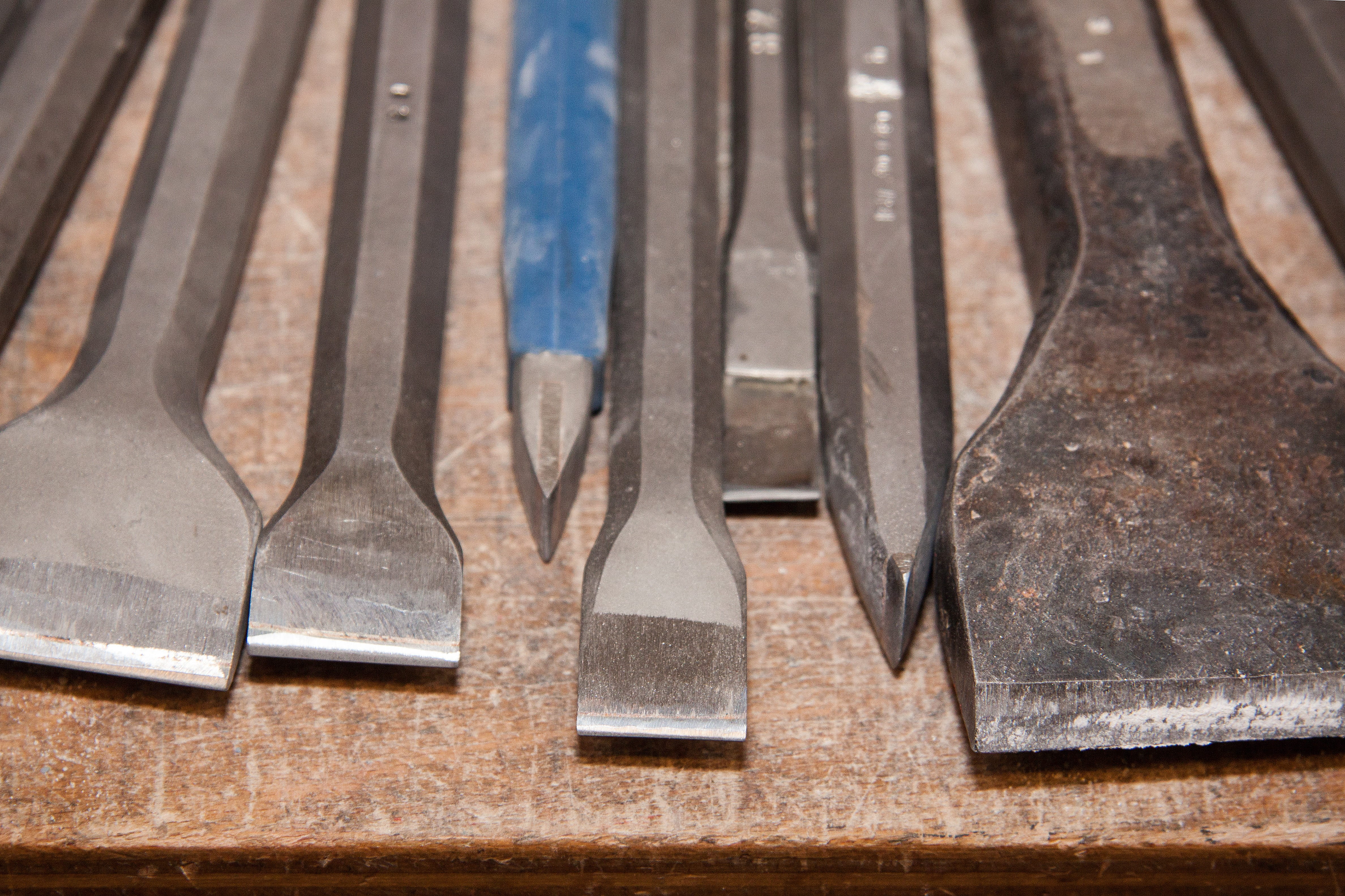steinmetz career, iron - metal, profession, close-up, alloy, work tool, hand tool, rods, stone work, air hammer, eating utensil, household equipment, workshop, HD Wallpaper