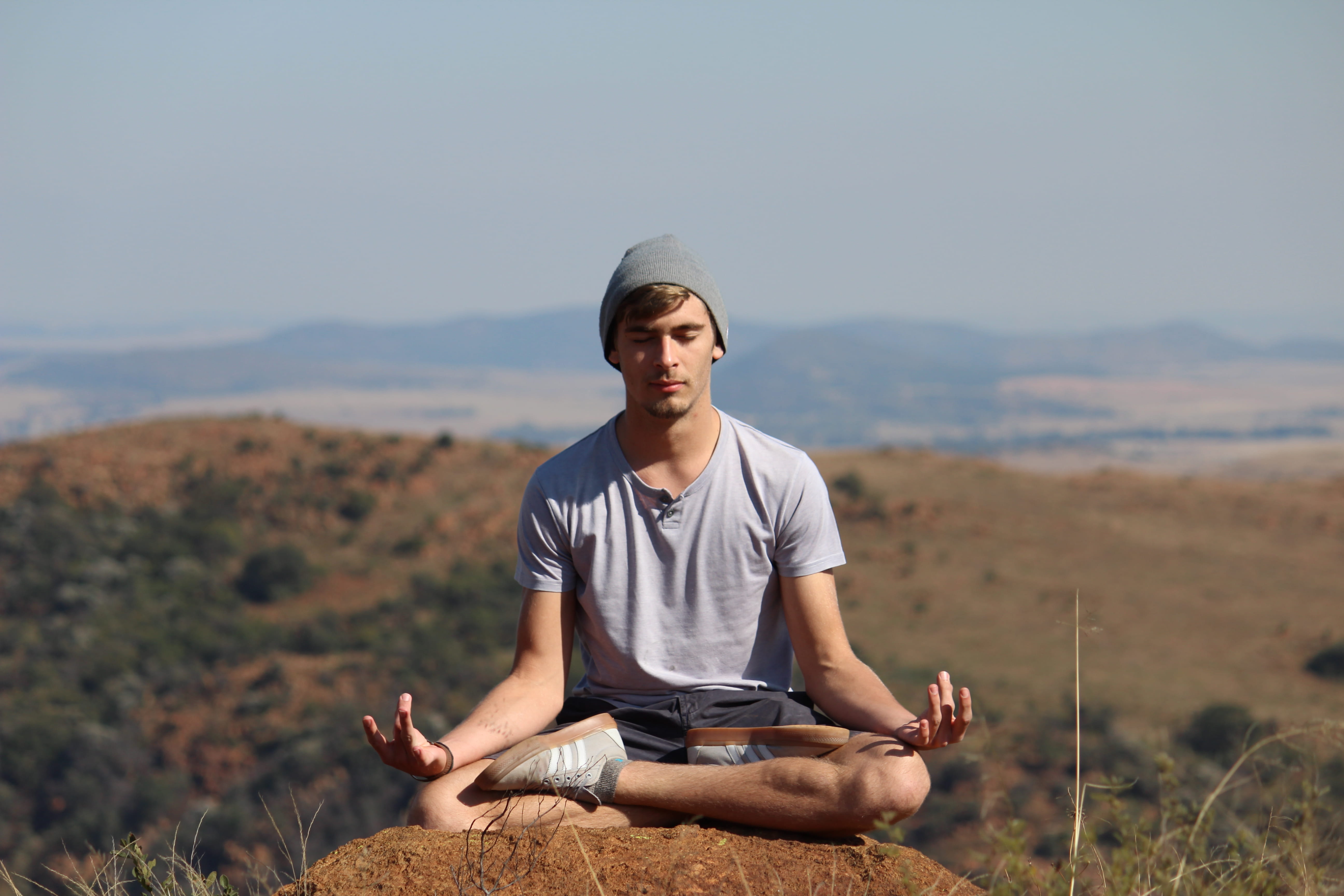 peaceful, young adult, adventure, casual clothing, sky, front view, southafrica, trees, land, focus on foreground, view, 5K, suikerbosrand nature reserve, HD Wallpaper
