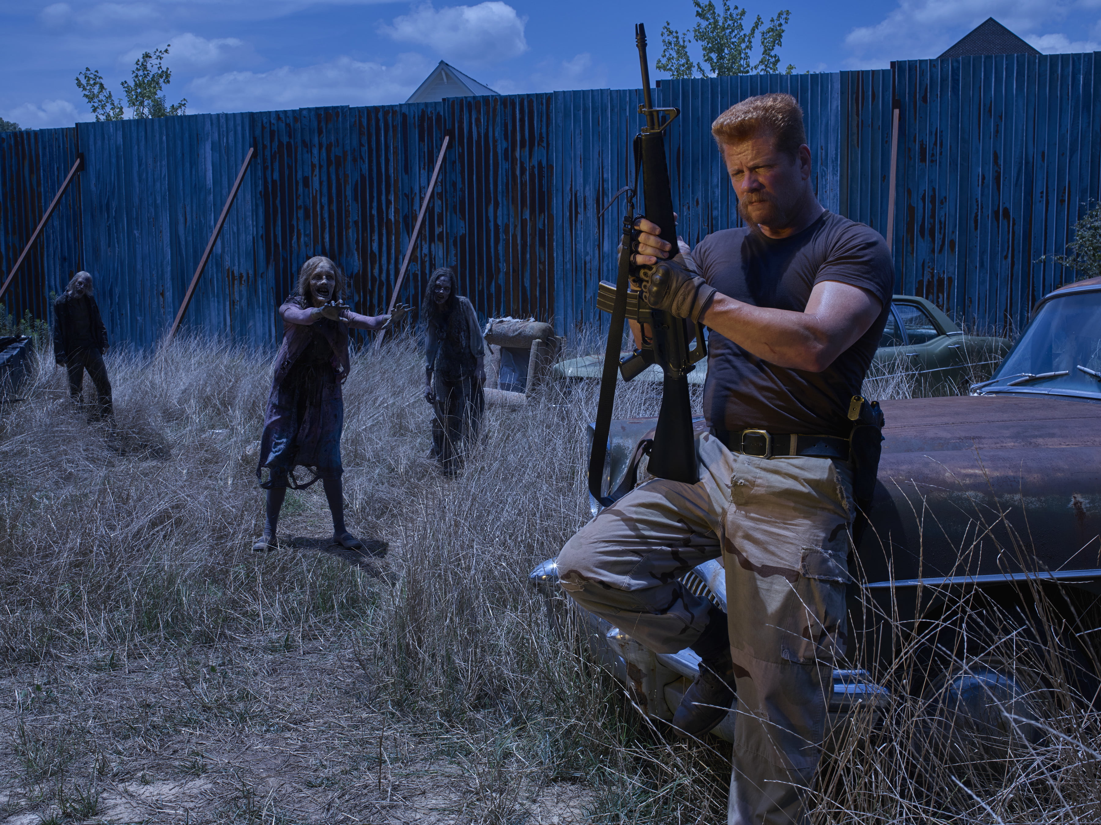 people, males, mature men, young adult, casual clothing, teenager, Michael Cudlitz, outdoors, field, lifestyles, The Walking Dead, standing, mid adult men, HD Wallpaper