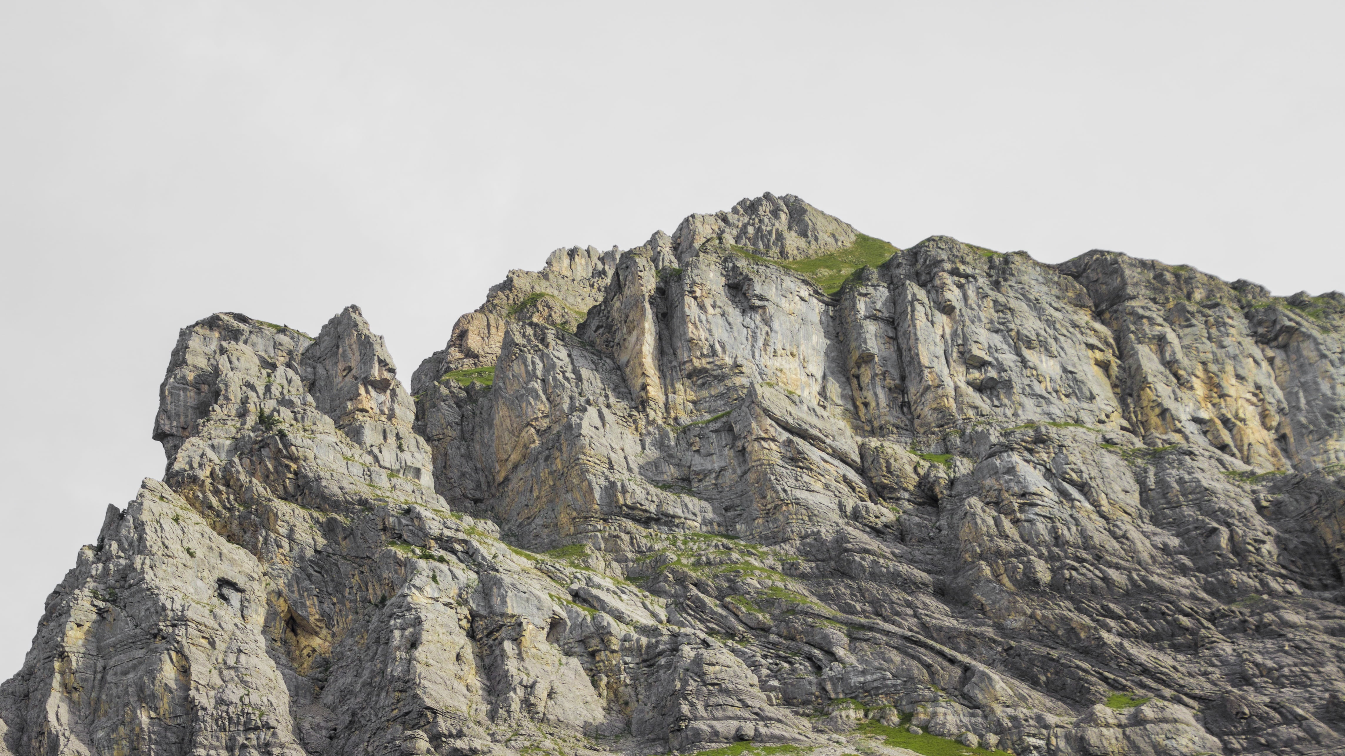 nature, no people, mountain range, land, outdoors, kandersteg, summer, mountains, low angle view, mountain, formation, geology, landscape, beauty in nature, HD Wallpaper