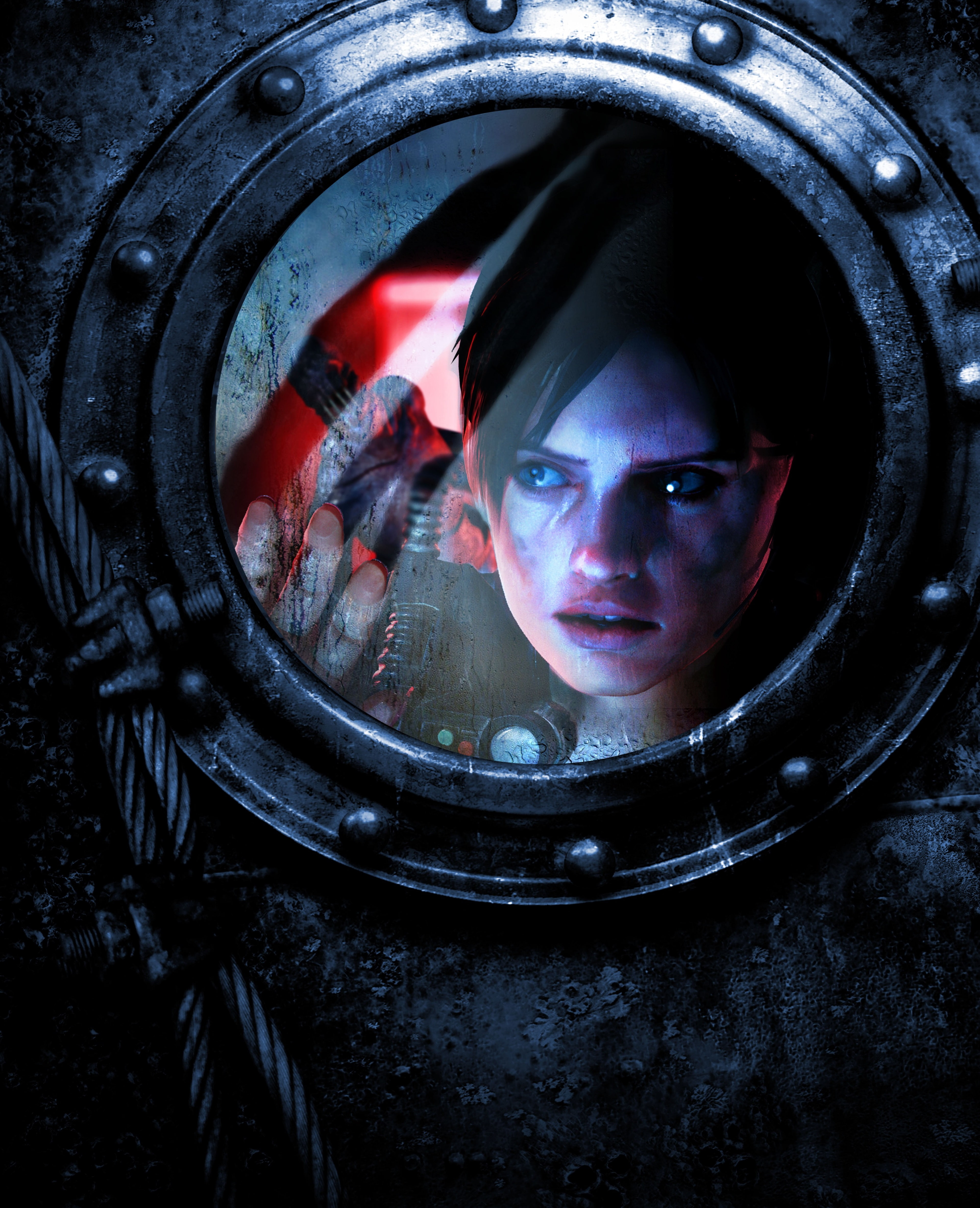 front view, resident evil revelations 2 4k  image hd, 4K, appliance, machinery, real people, wheel, indoors, reflection, body part, looking at camera, Phone HD Wallpaper