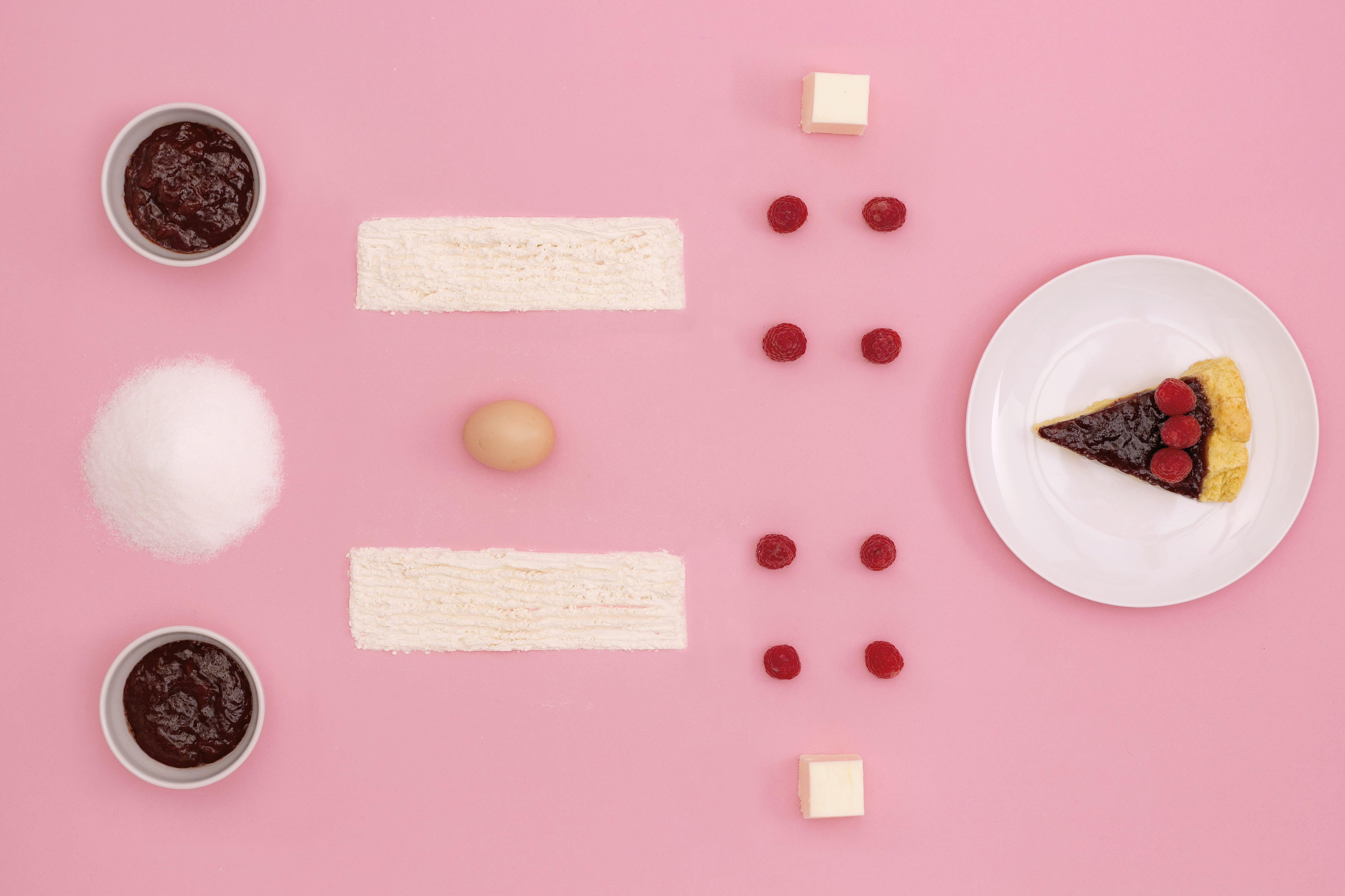 lead, tart, dishes, fruits, rosa, chocolate, baked, healthy eating, breakfast, bowl, flour, meal, still life, studio shot, symmetric, snack, sugar, ingredients, HD Wallpaper