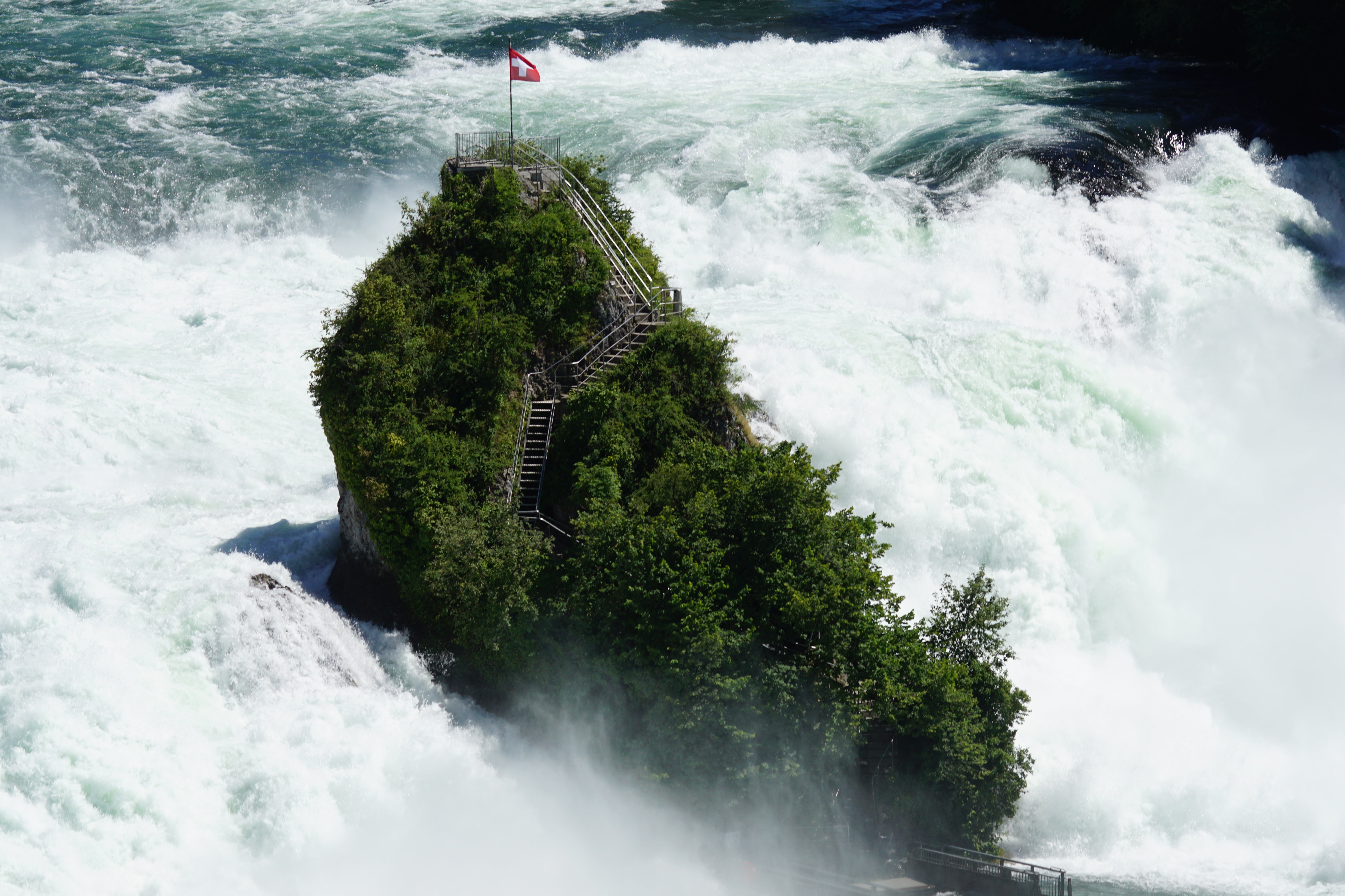 power, sea, sport, water, flowing water, power in nature, schaffhausen, surfing, nature, waterfall, rhine, surrounded, neuhausen am rheinfall, accessible, HD Wallpaper
