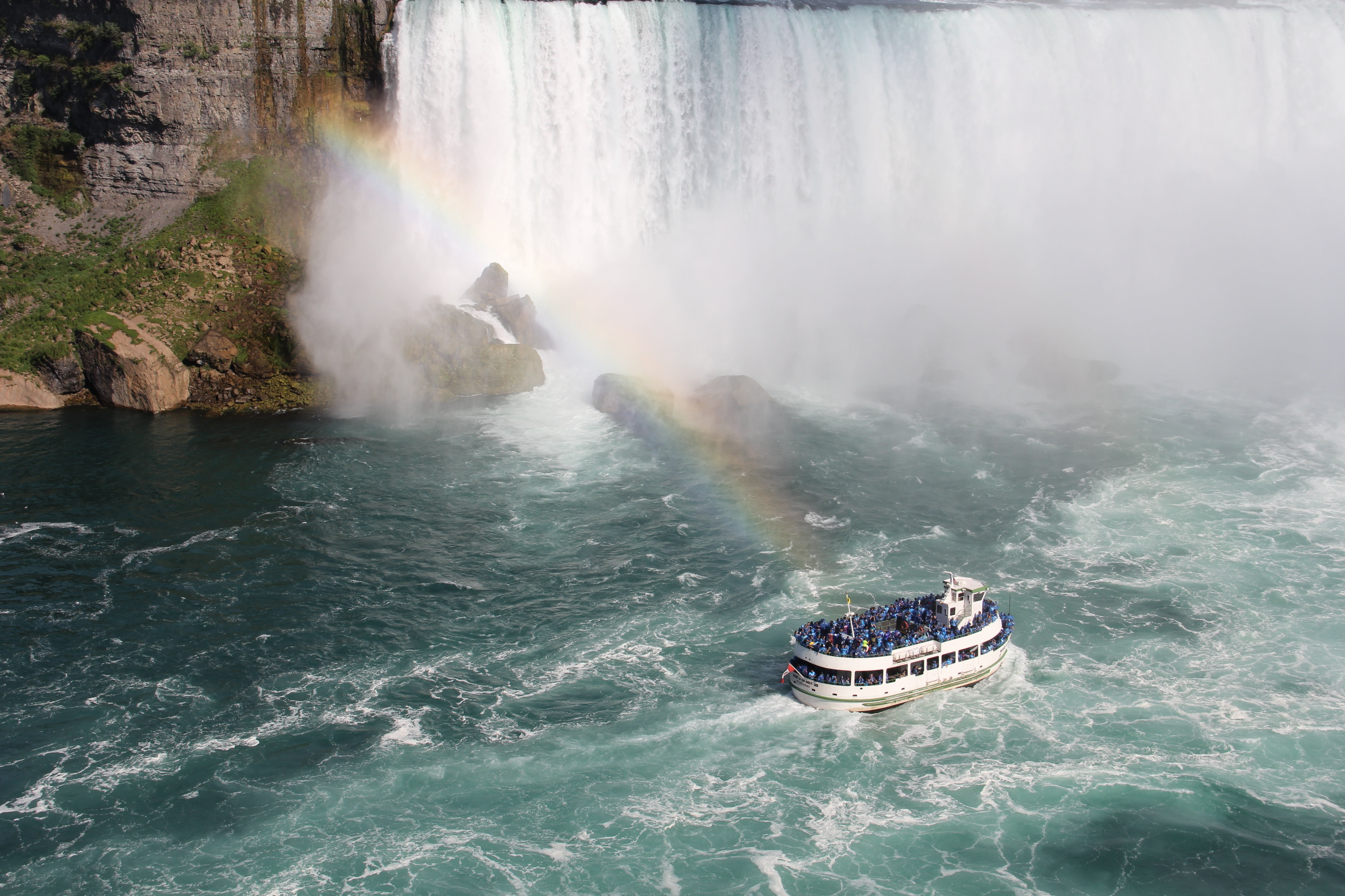 waterfall, tourism, attraction, motion, transportation, white, niagara, mist, long exposure, destination, waterfront, mode of transportation, ontario, scenics - nature, HD Wallpaper