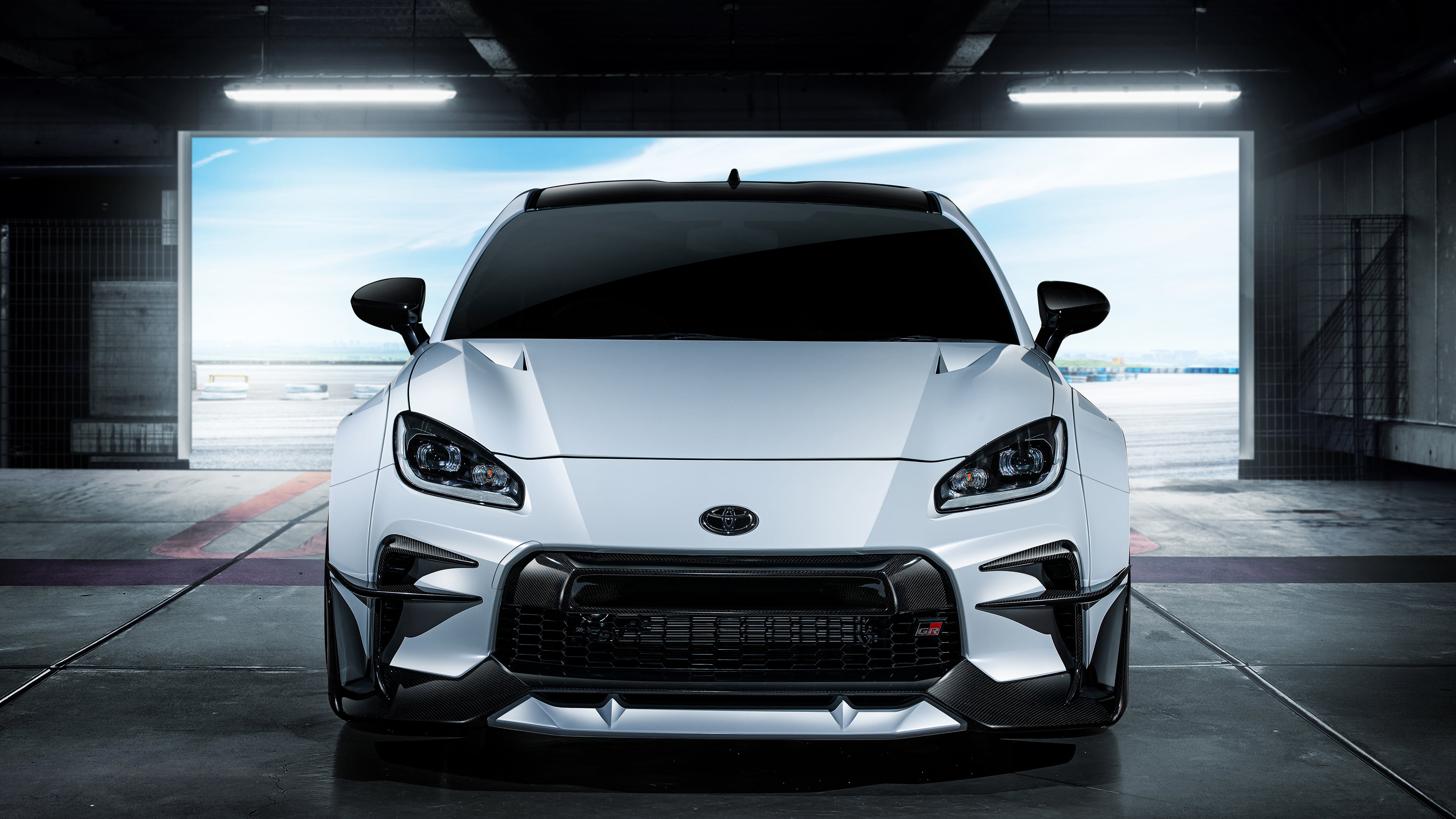 car, 4K, concept car, vehicle, Toyota Gazoo Racing, Toyota, Toyota GR 86, white cars, HD Wallpaper